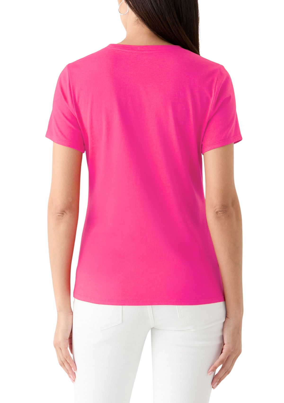 Womens Solid Essential T-Shirt