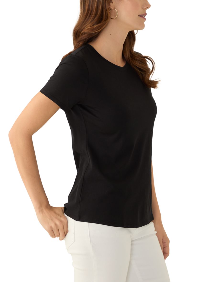 Womens Solid Essential T-Shirt