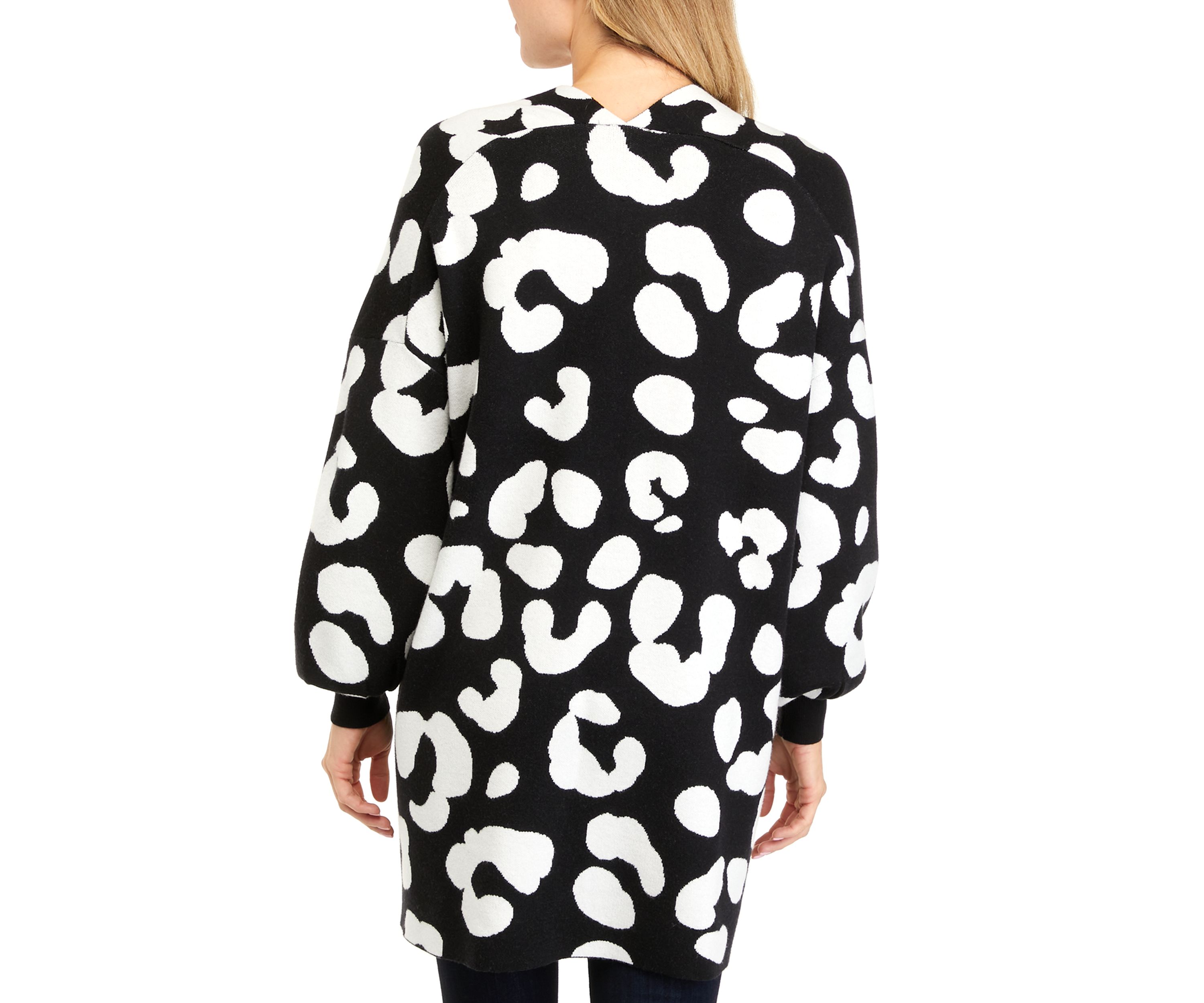 Petite Long Sleeve Open Front Cardigan