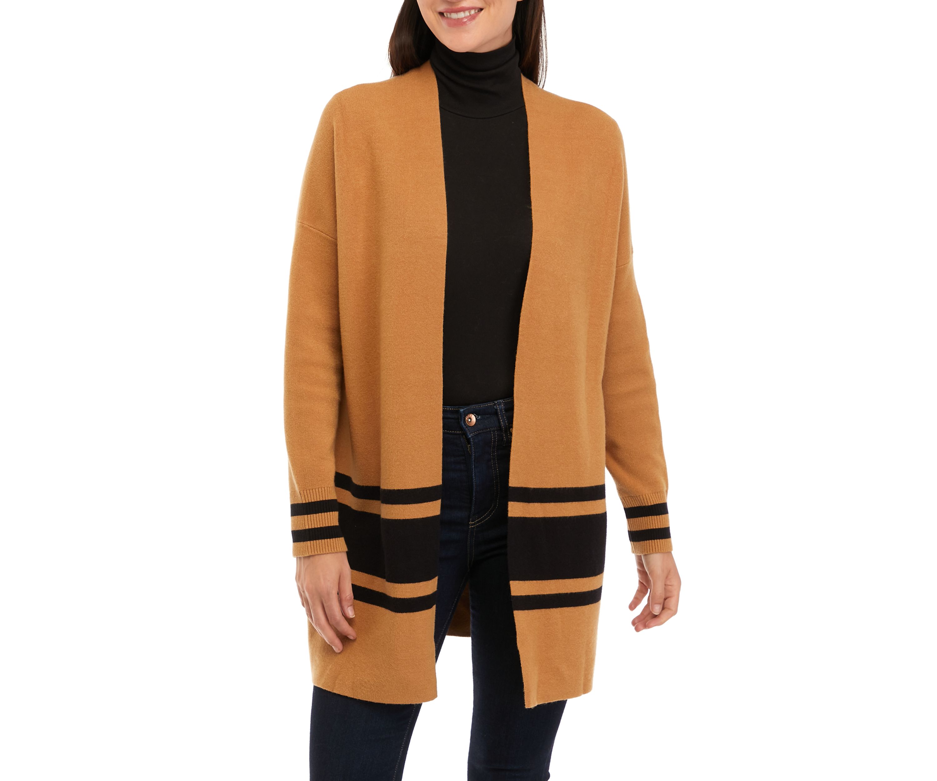 Petite Open Front Cardigan