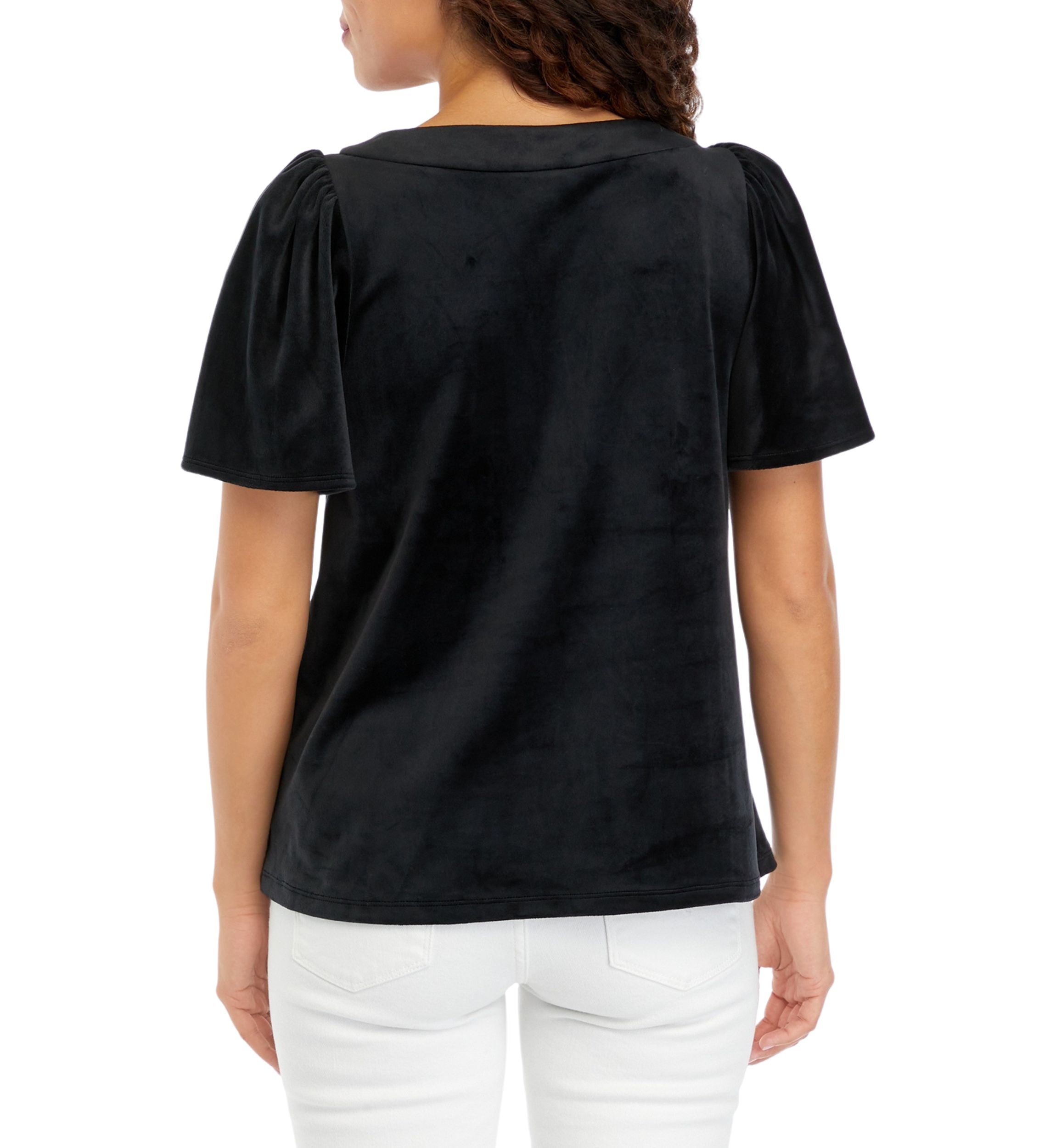 Petite Flutter Sleeve Top