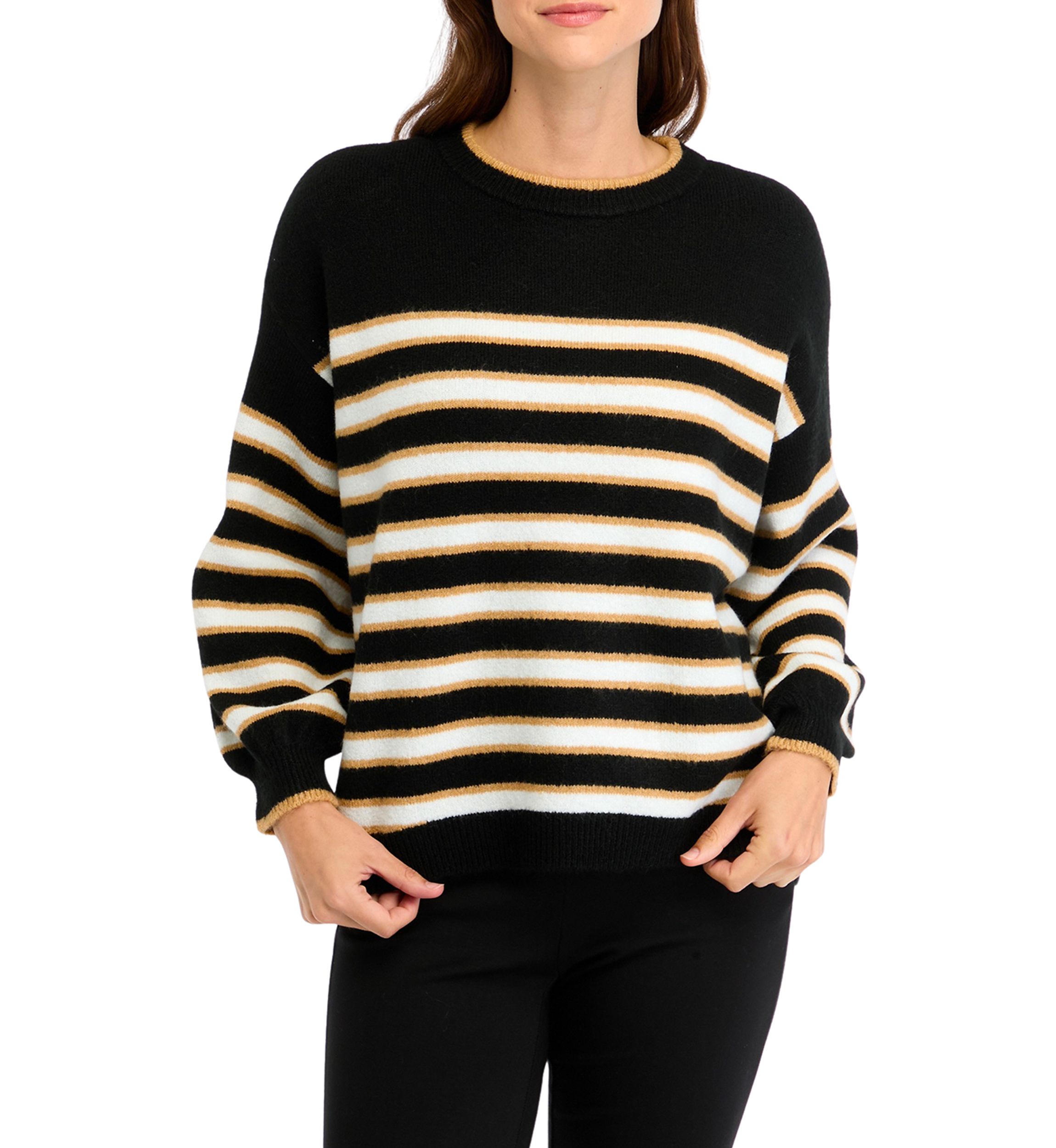 Petite Cable Knit Crew Neck Sweater