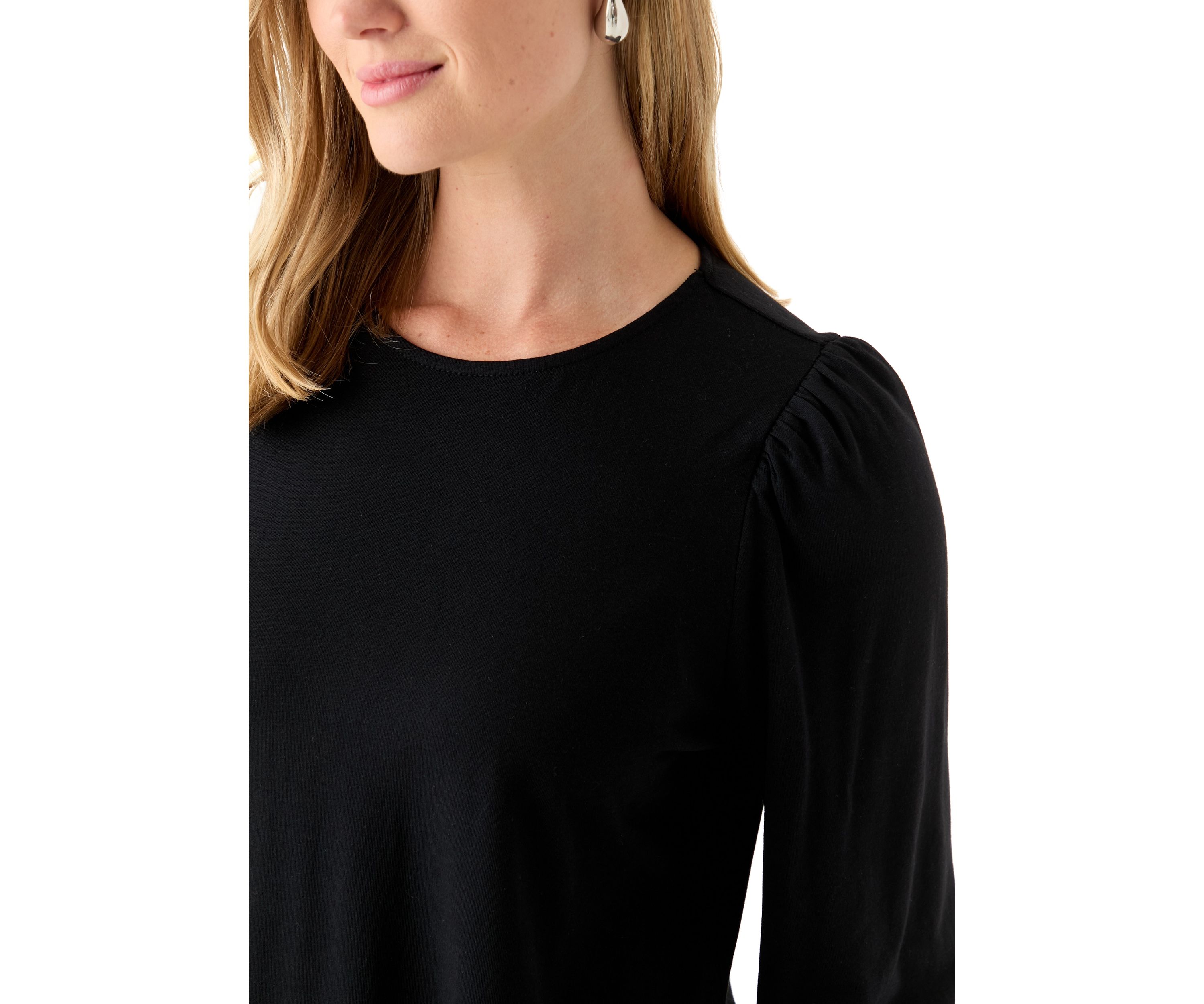 Petite 3/4 Puff Sleeve T-Shirt 