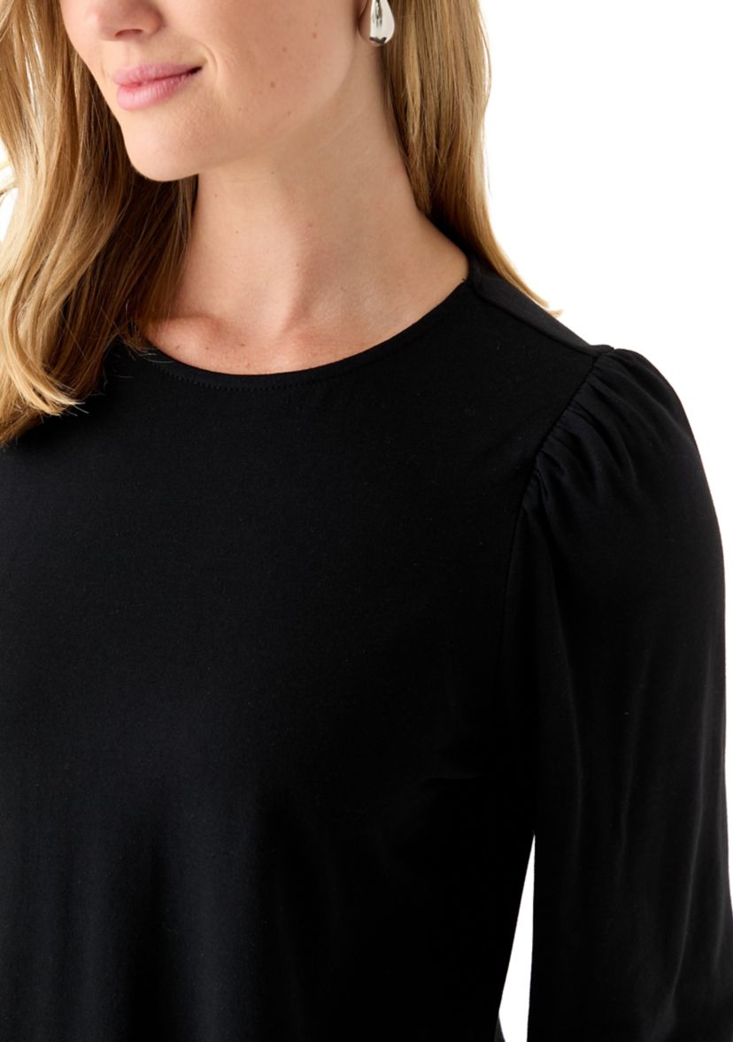 Petite 3/4 Puff Sleeve T-Shirt 