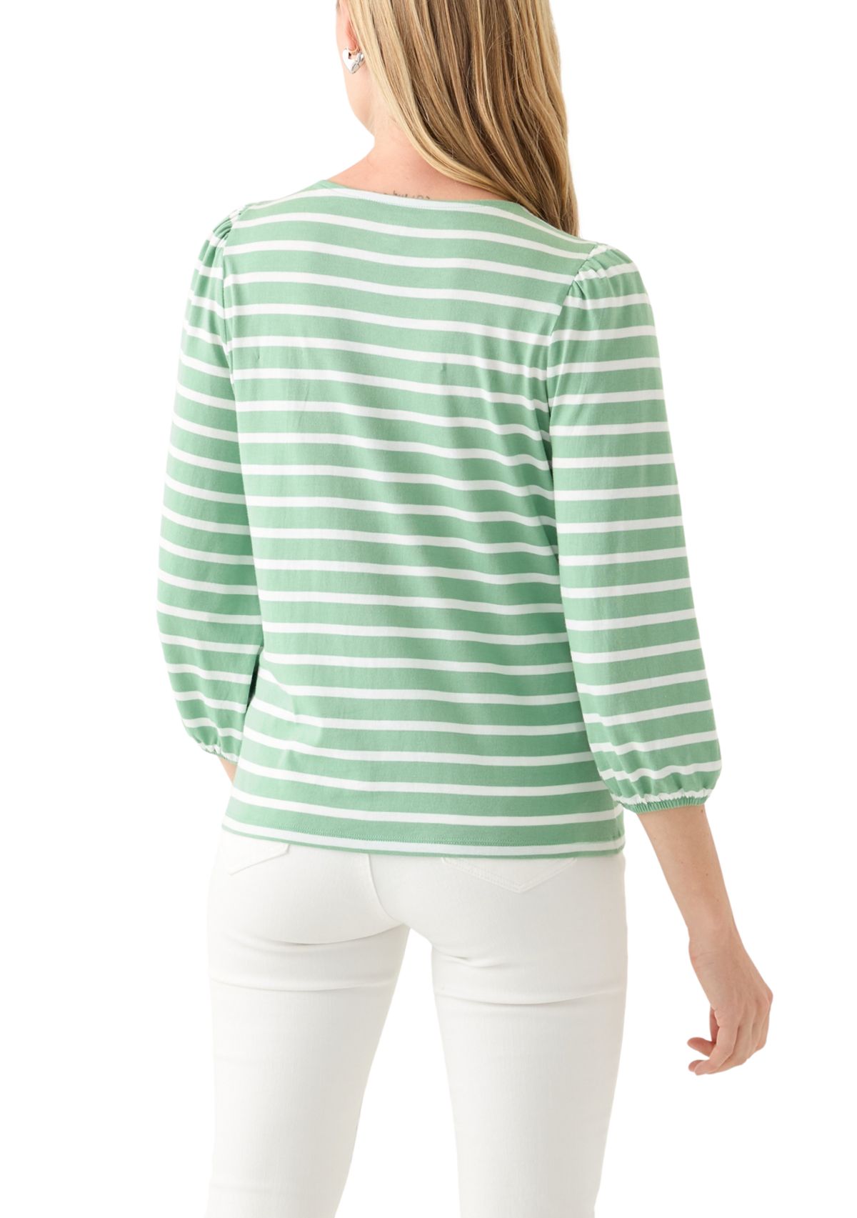 Petite 3/4 Puff Sleeve Top