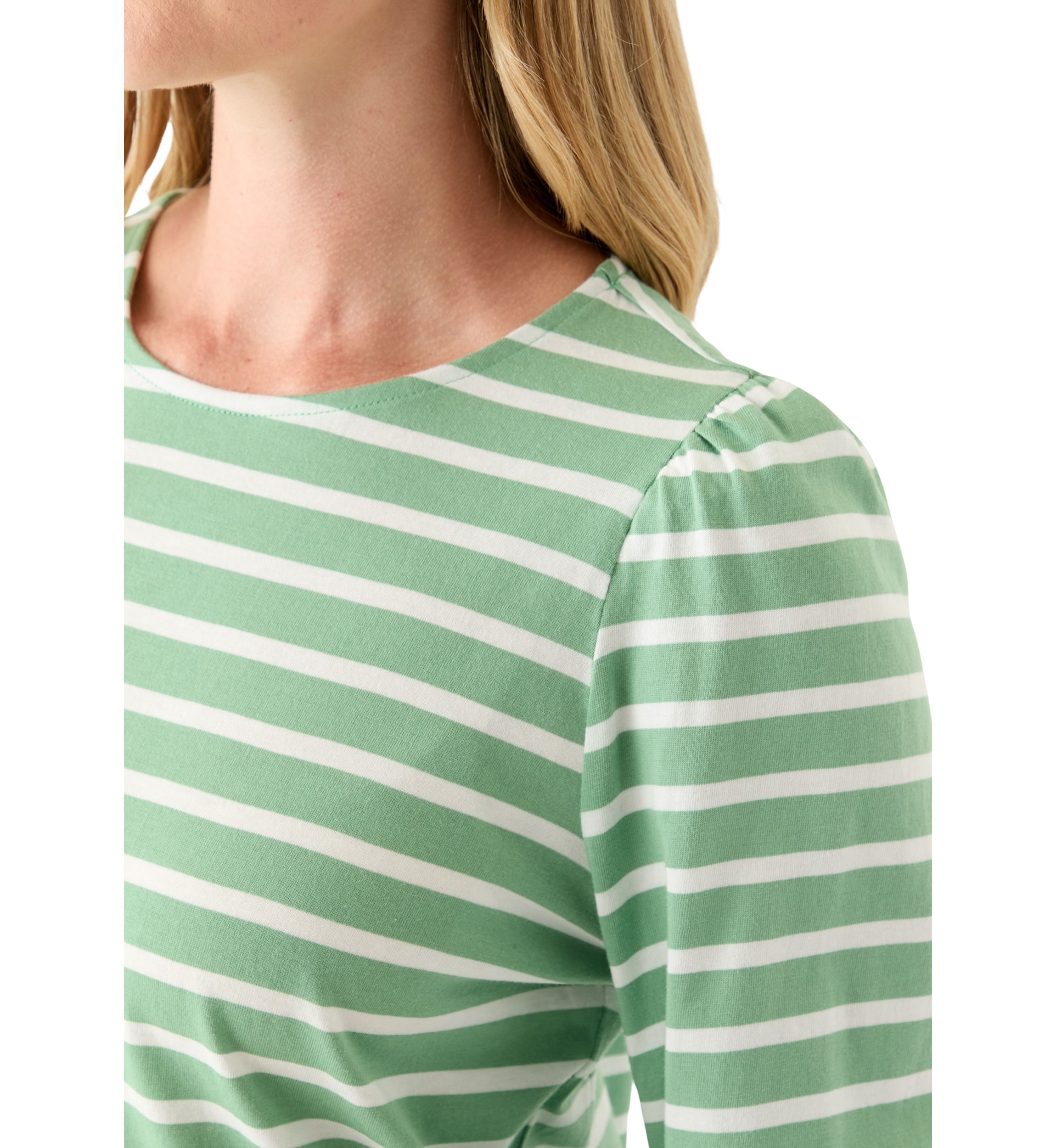 Petite 3/4 Puff Sleeve Top