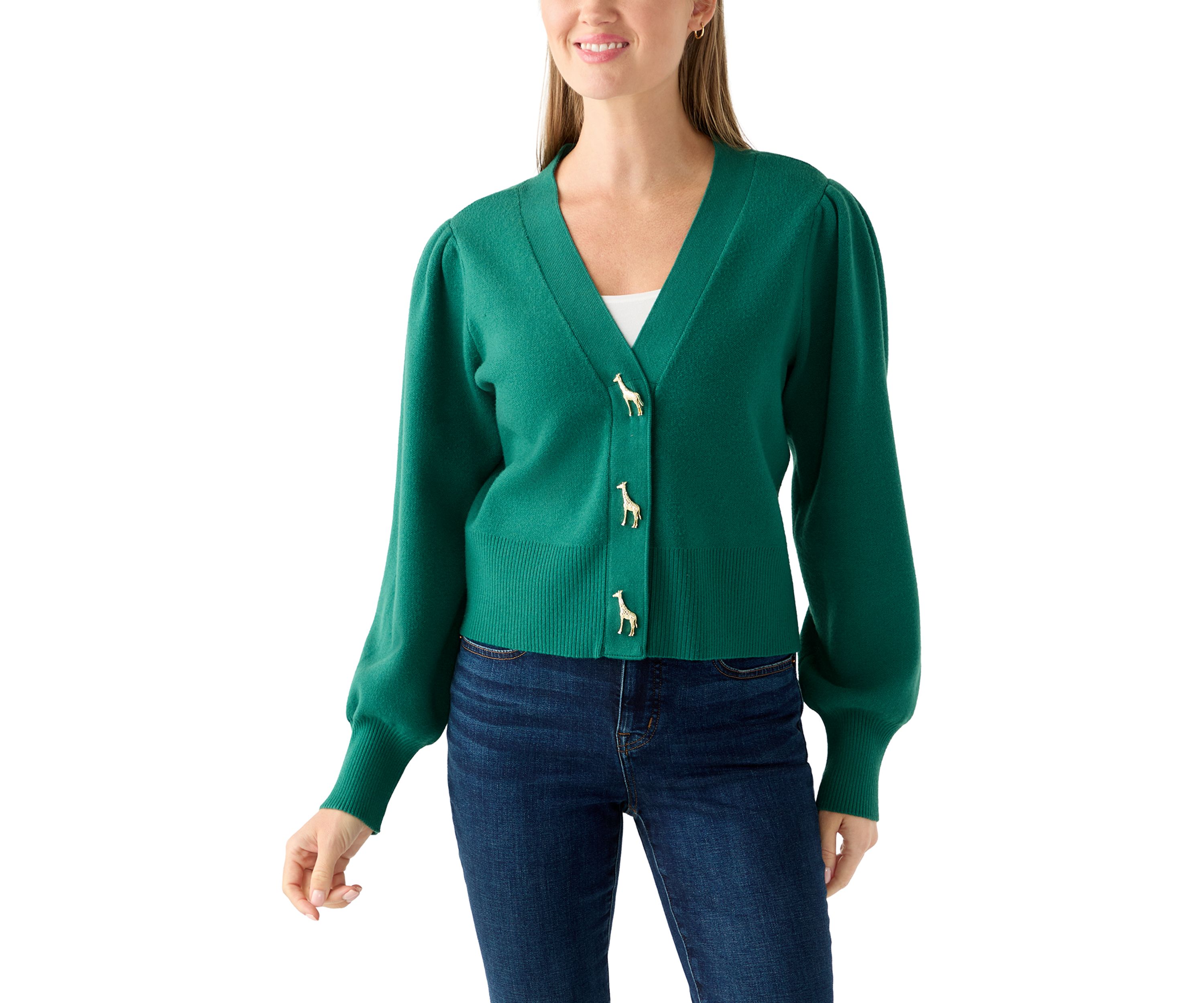 Petite V-Neck Cardigan
