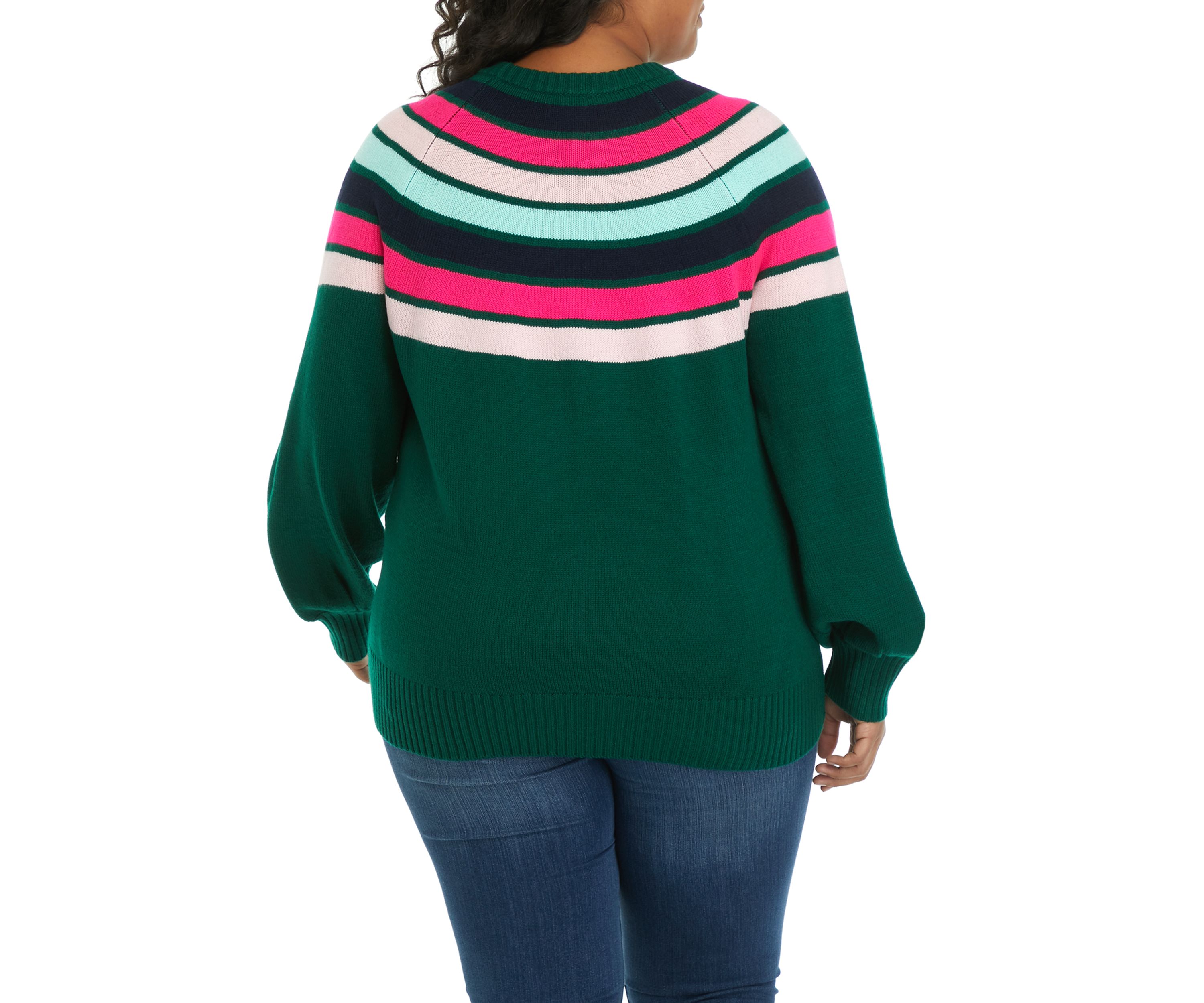 Plus Size Long Bishop Sleeve Sweater 
