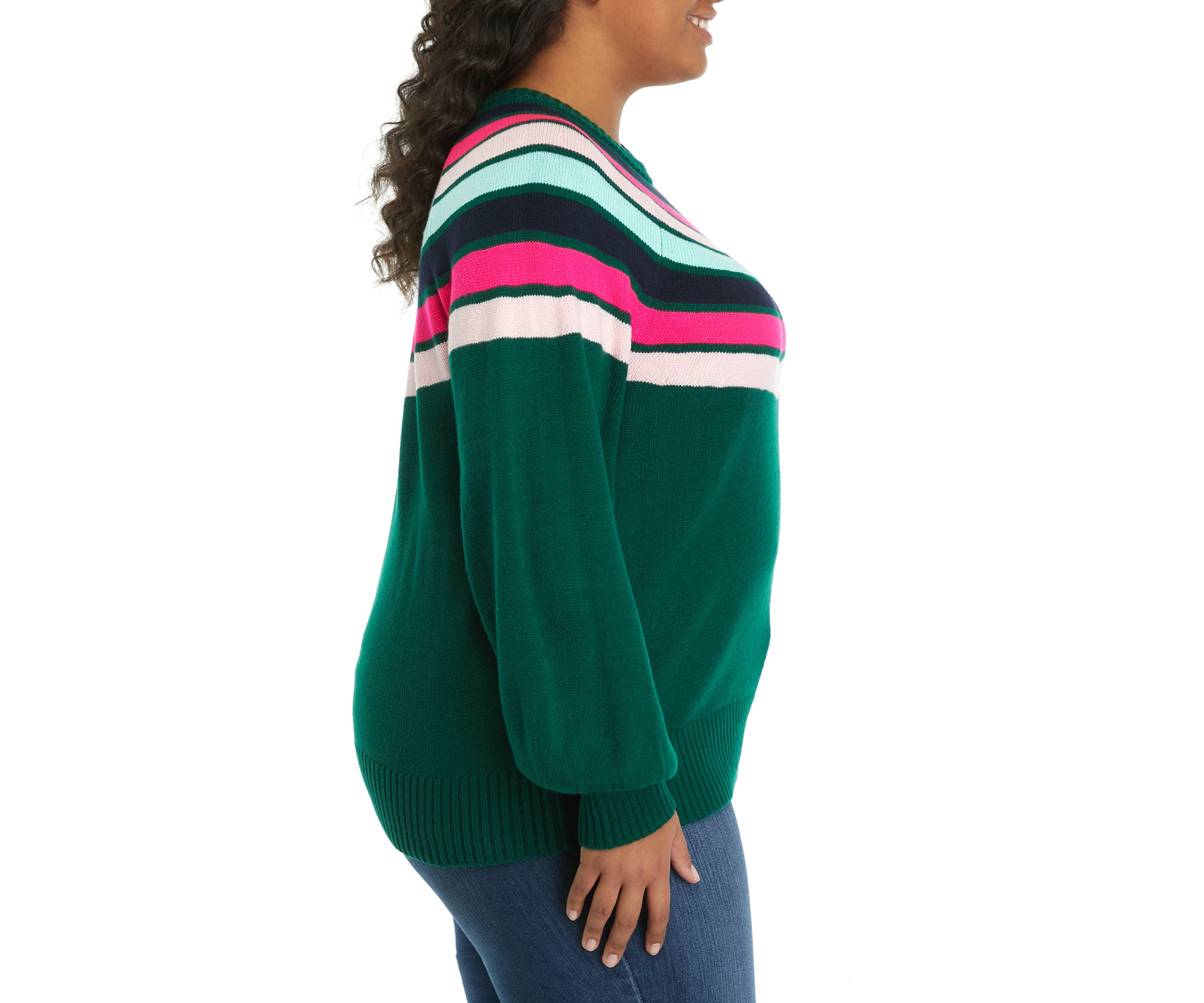 Plus Size Long Bishop Sleeve Sweater 