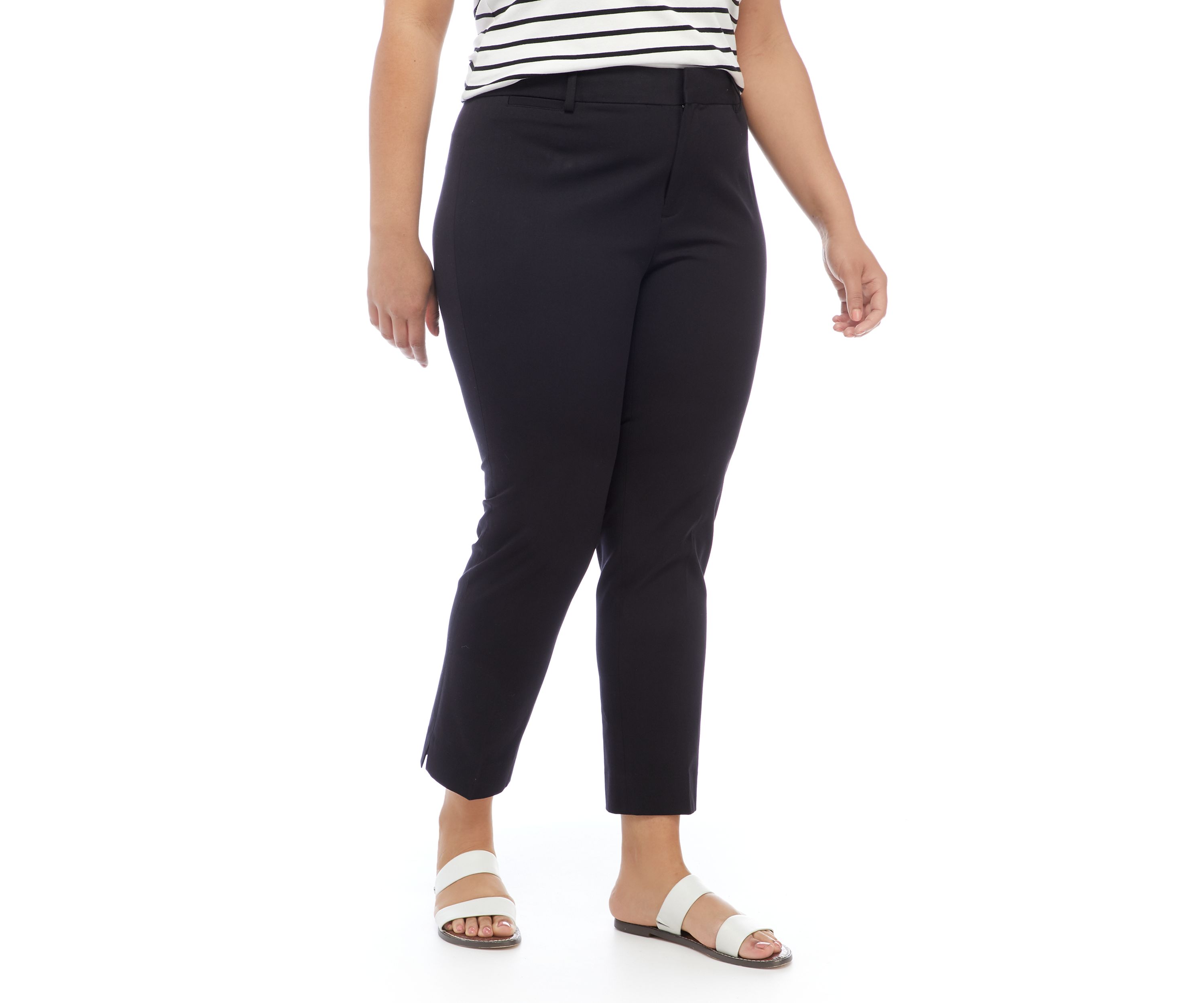 Plus Size Cary Fly Front Bi-Stretch Pants