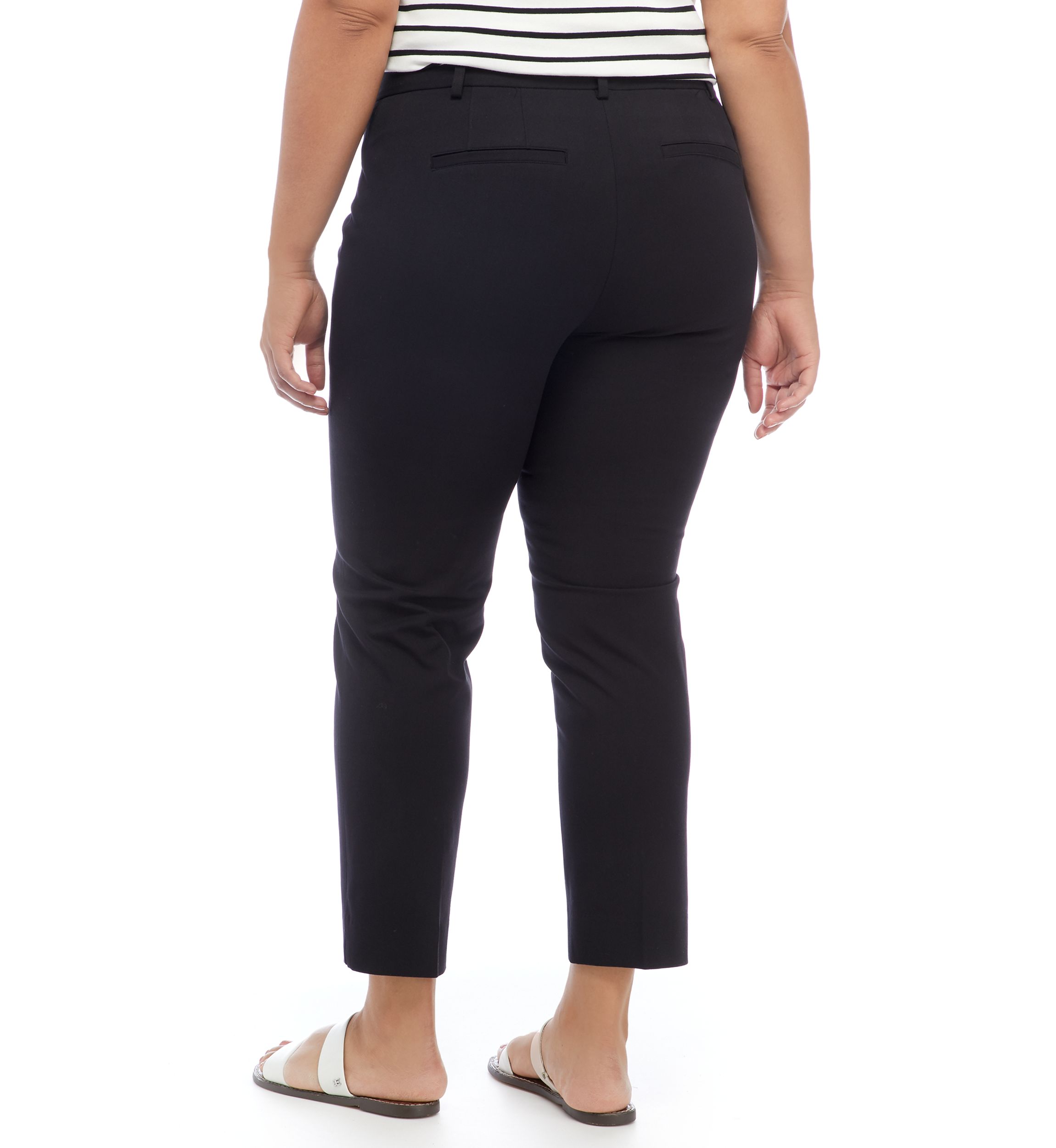 Plus Size Cary Fly Front Bi-Stretch Pants