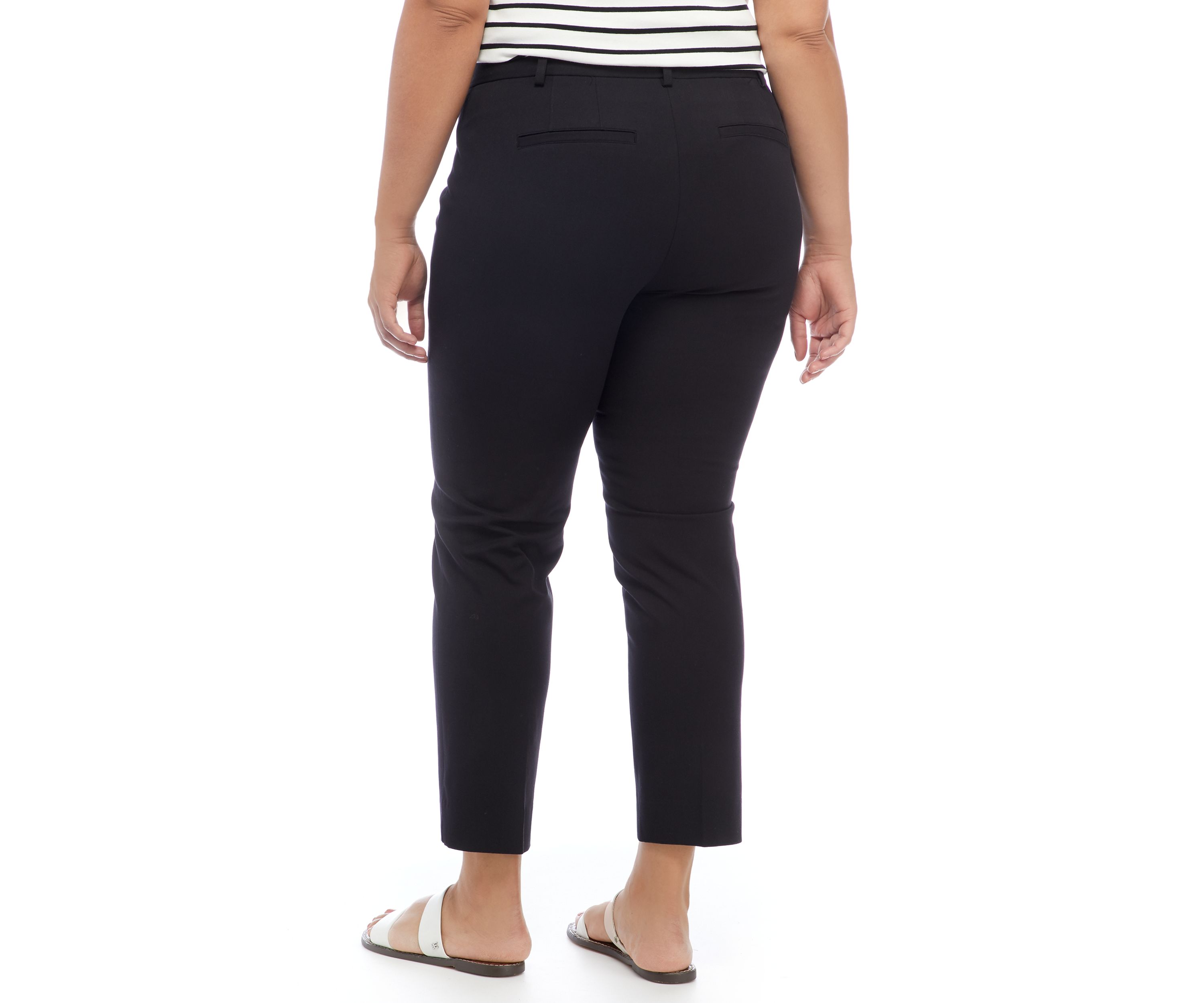 Plus Size Cary Fly Front Bi-Stretch Pants