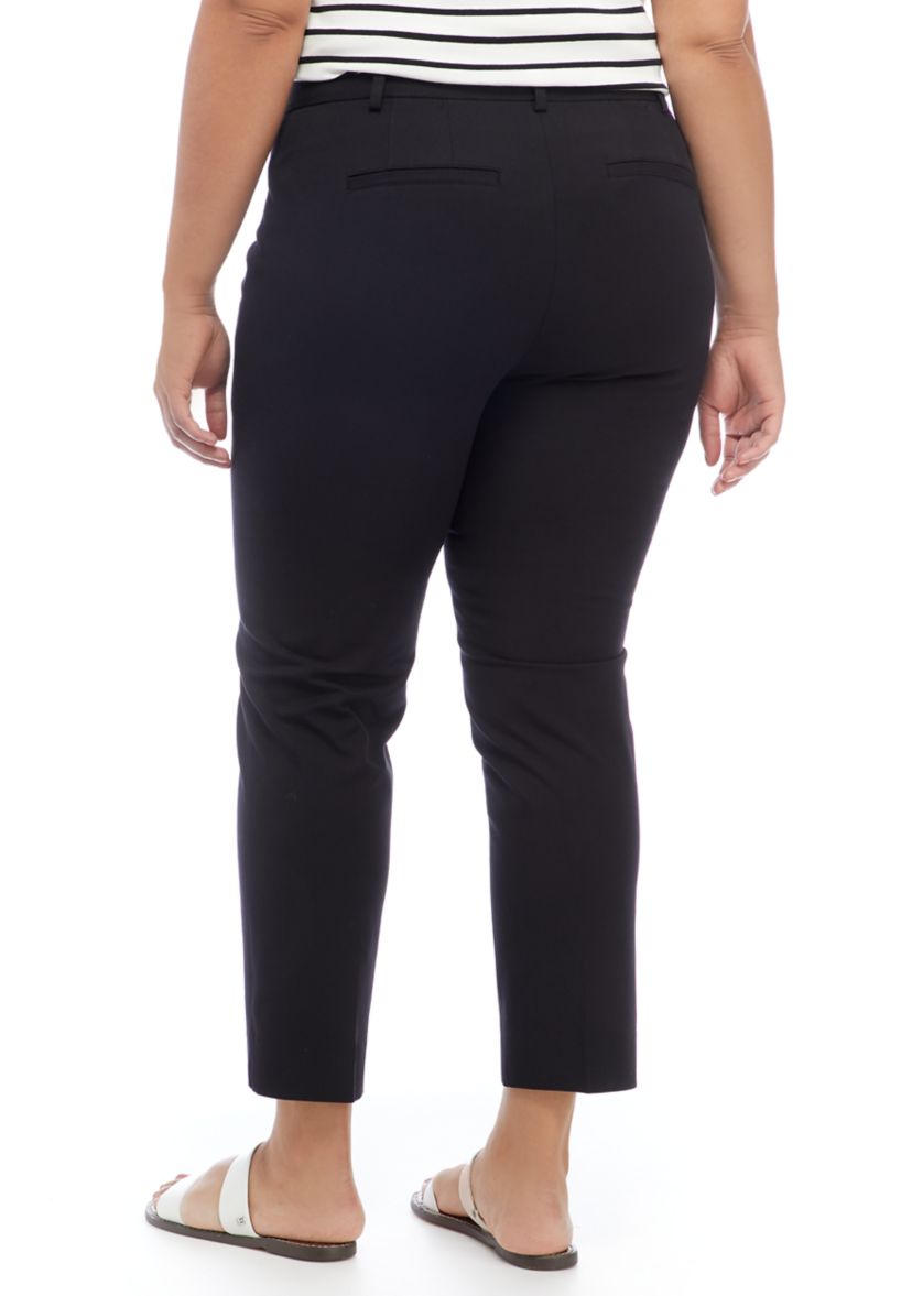 Plus Size Cary Fly Front Bi-Stretch Pants