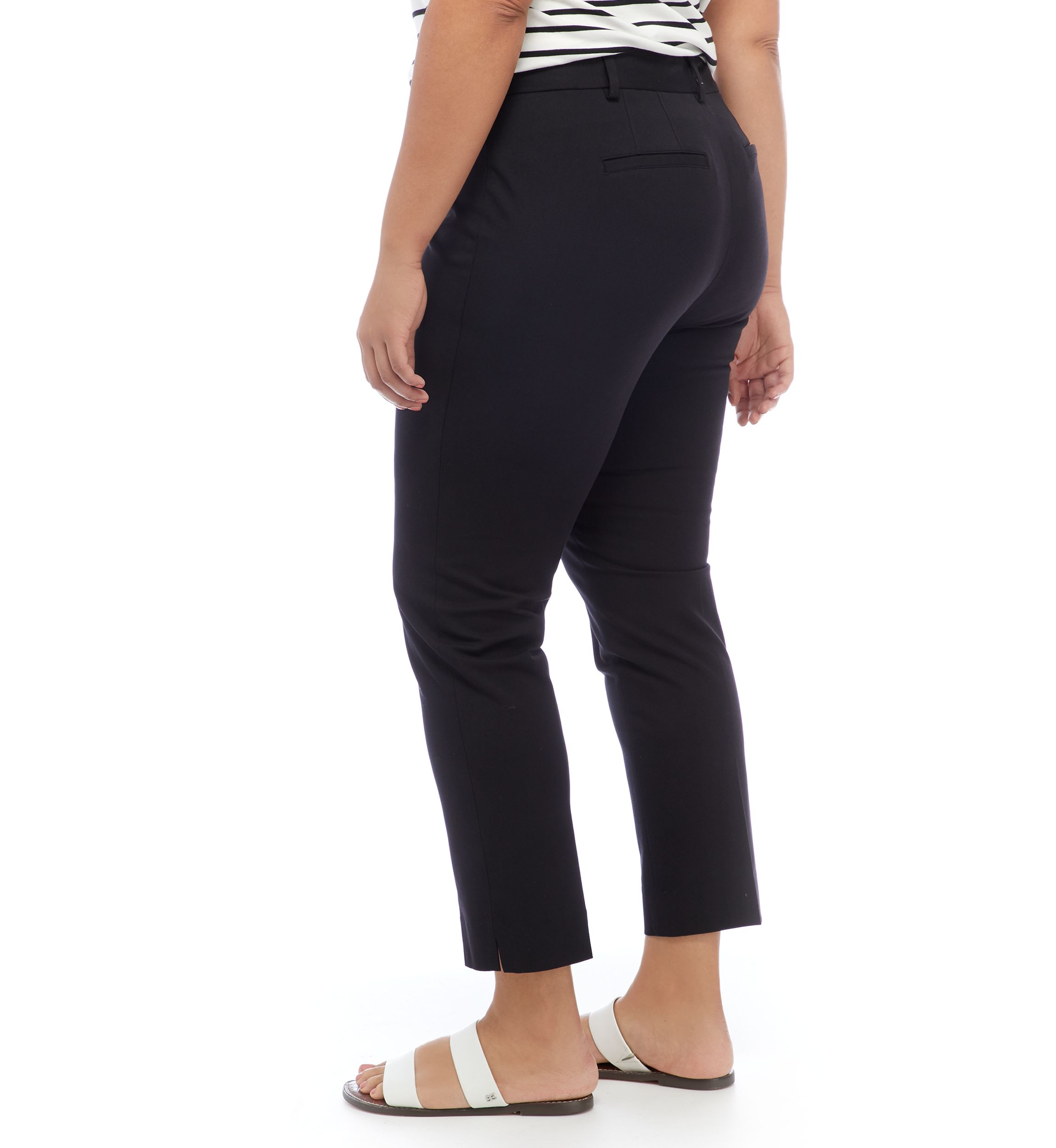 Plus Size Cary Fly Front Bi-Stretch Pants
