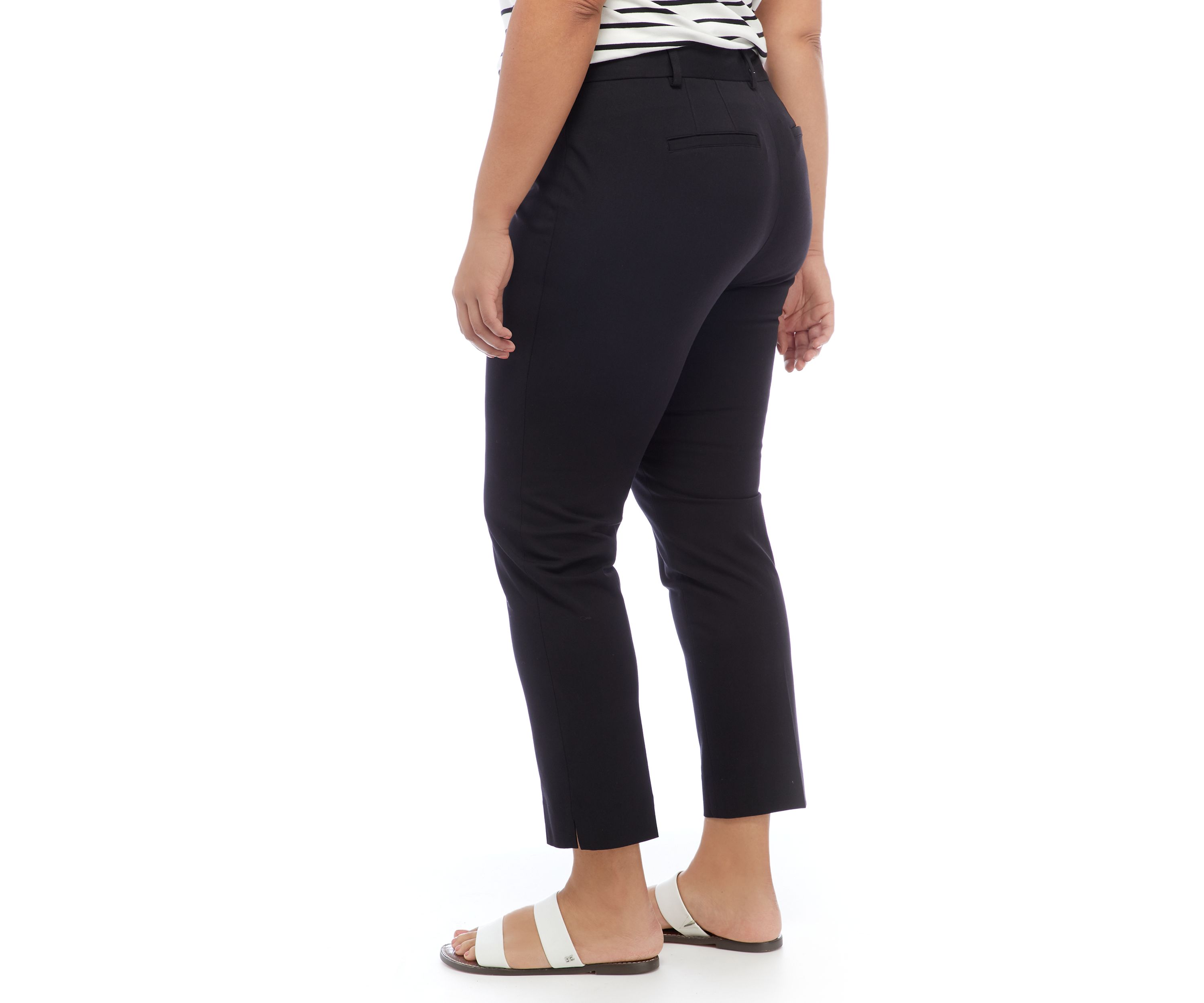 Plus Size Cary Fly Front Bi-Stretch Pants