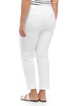 Crown & Ivy™ Plus Size Cary Bi Stretch Fly Front Pants - Short | belk