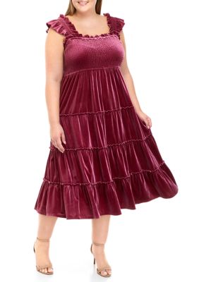 Belk plus size red clearance dresses