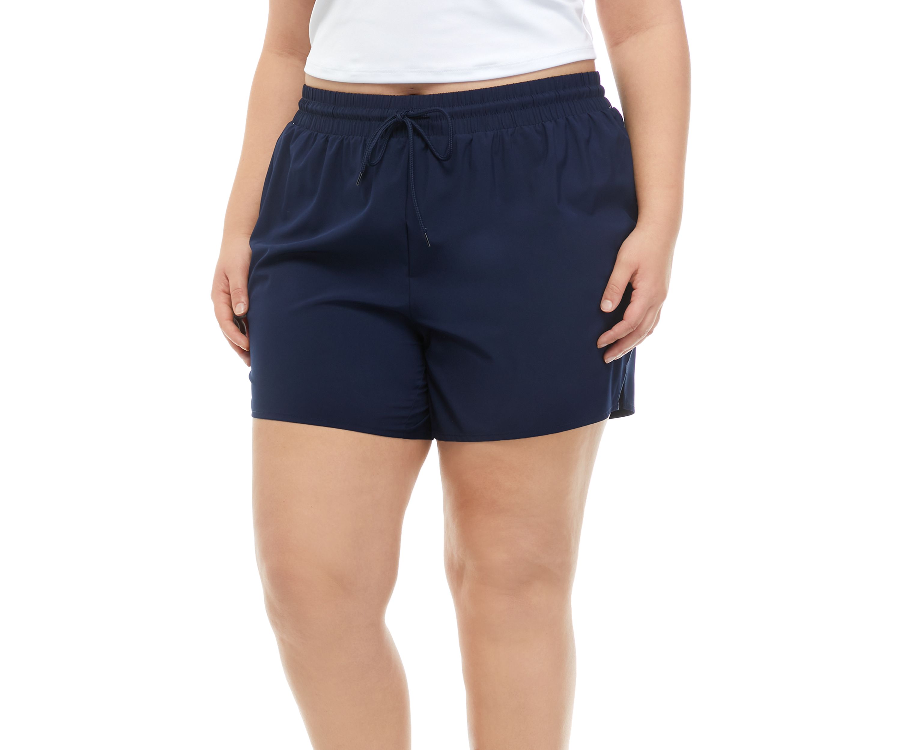 Plus Size Elastic Shorts