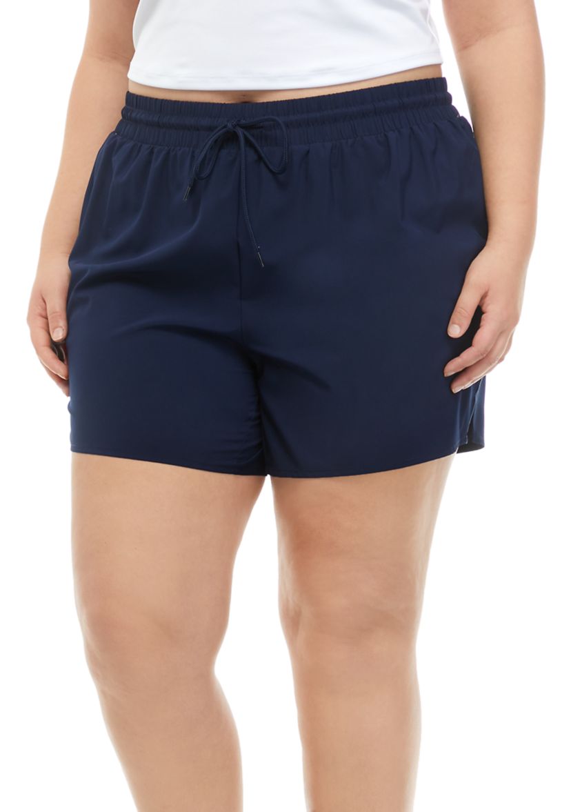 Plus Size Elastic Shorts