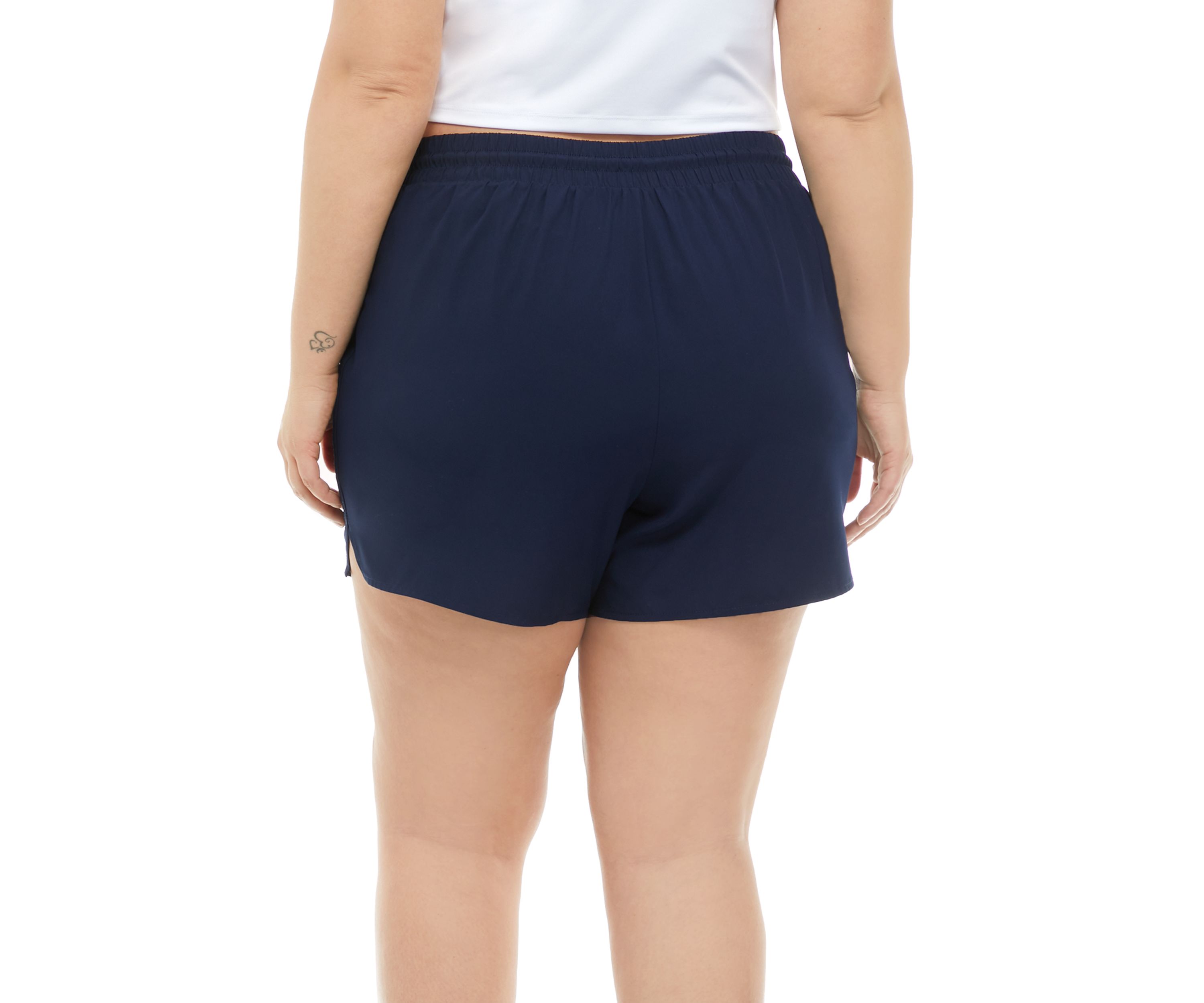 Plus Size Elastic Shorts