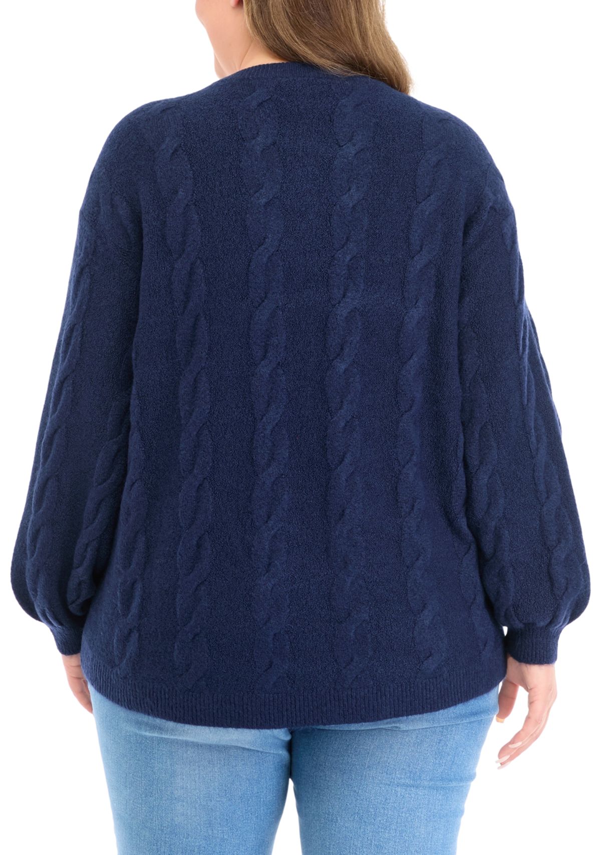 Plus Size Cable Knit Sweater