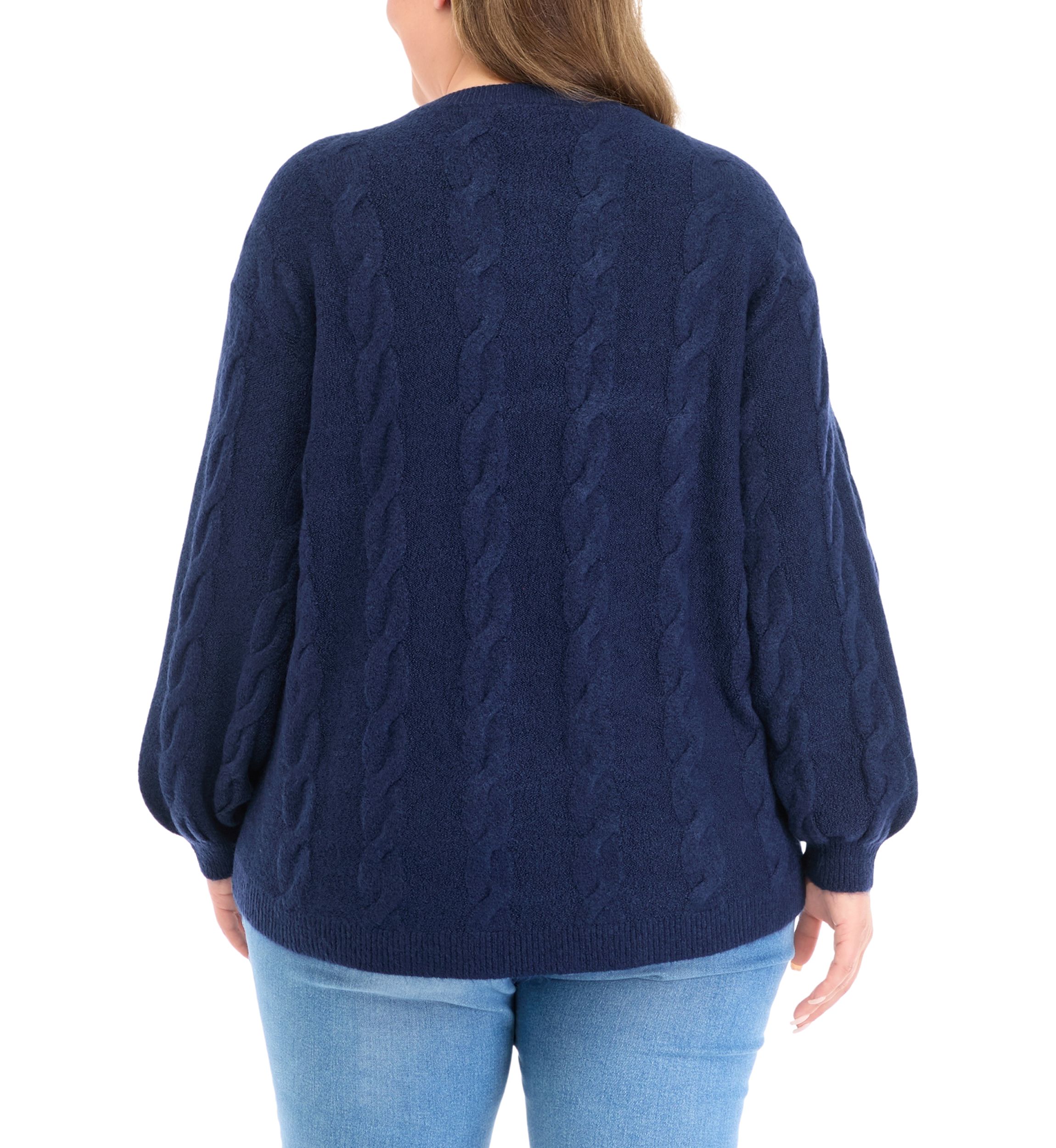 Plus Size Cable Knit Sweater