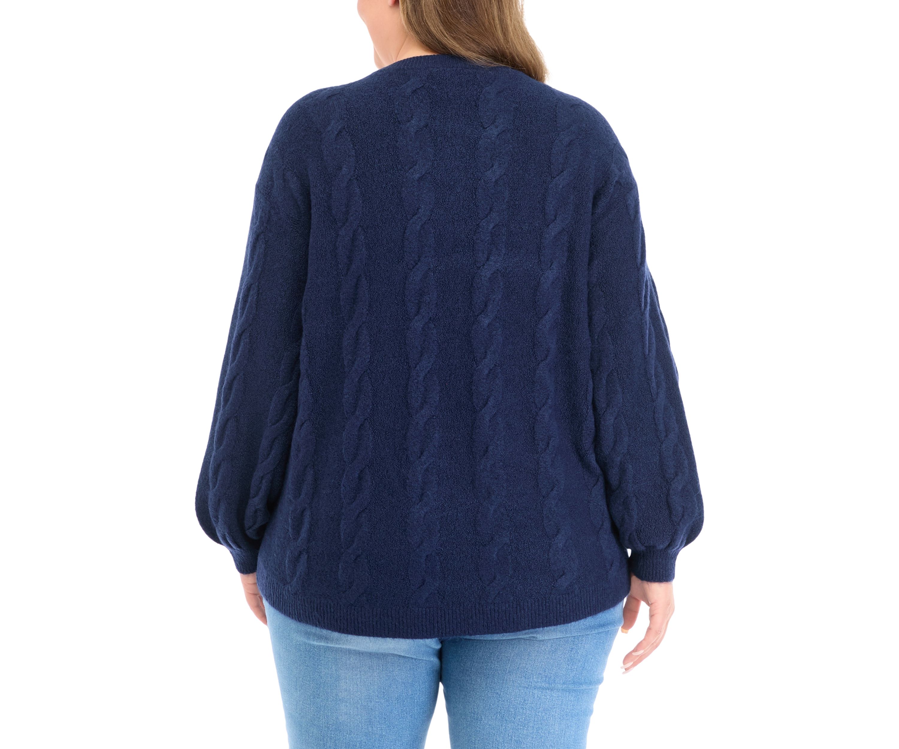 Plus Size Cable Knit Sweater