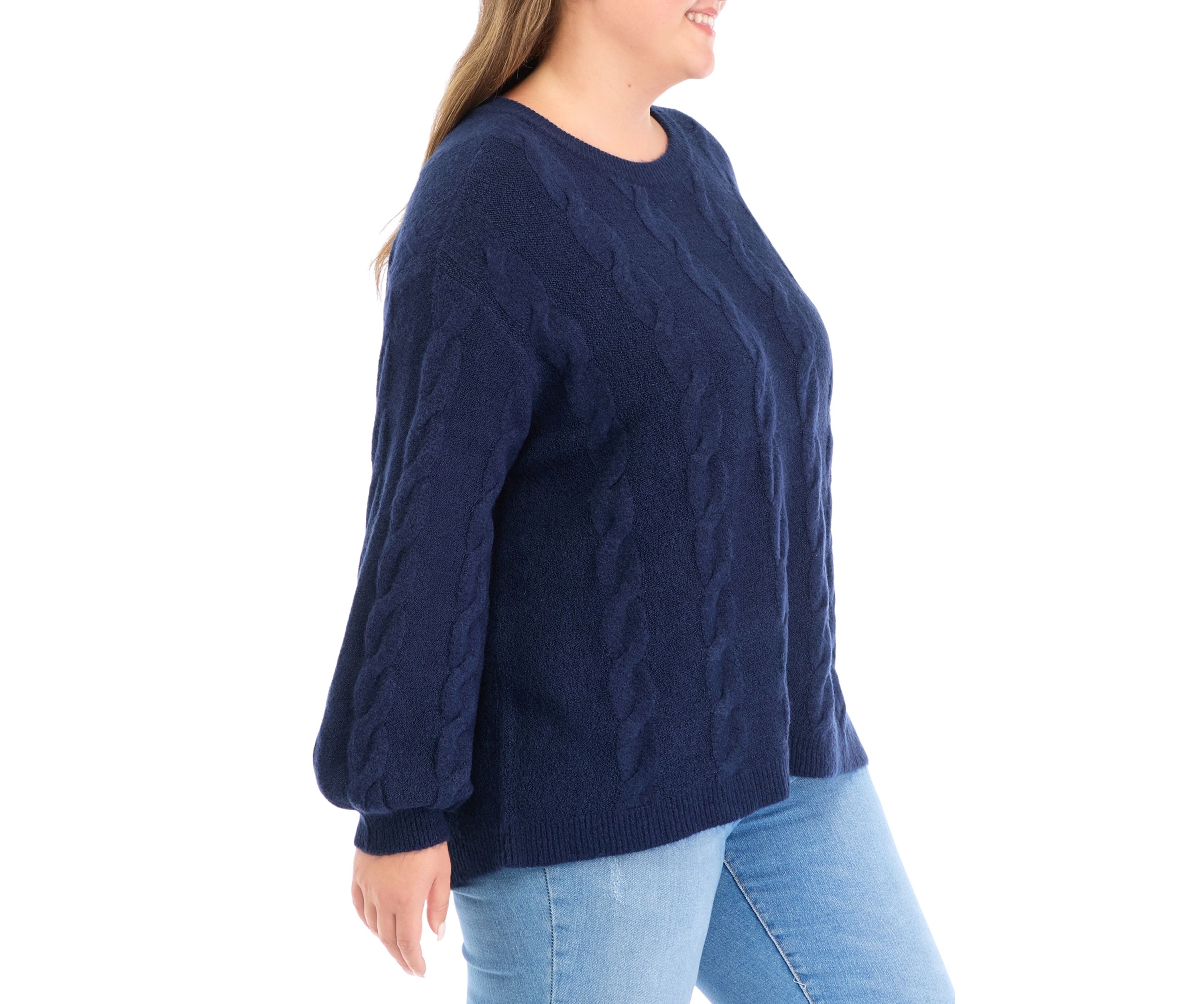Plus Size Cable Knit Sweater