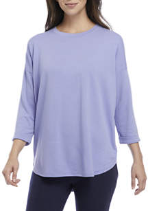 Cabana by Crown & Ivy™ Women's 3/4 Sleeve Baby Terry T-Shirt | belk