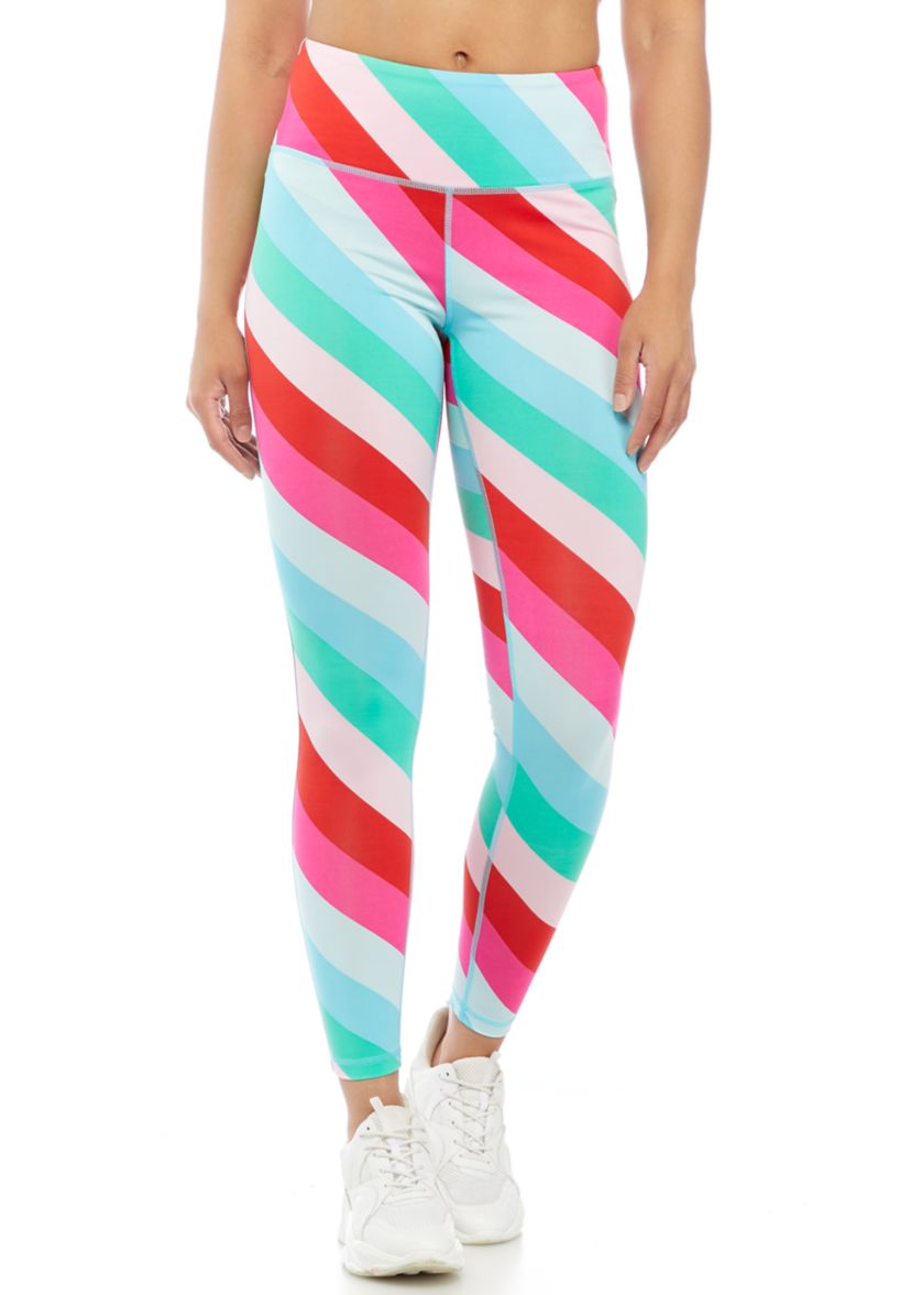 Womens Striped Leggings