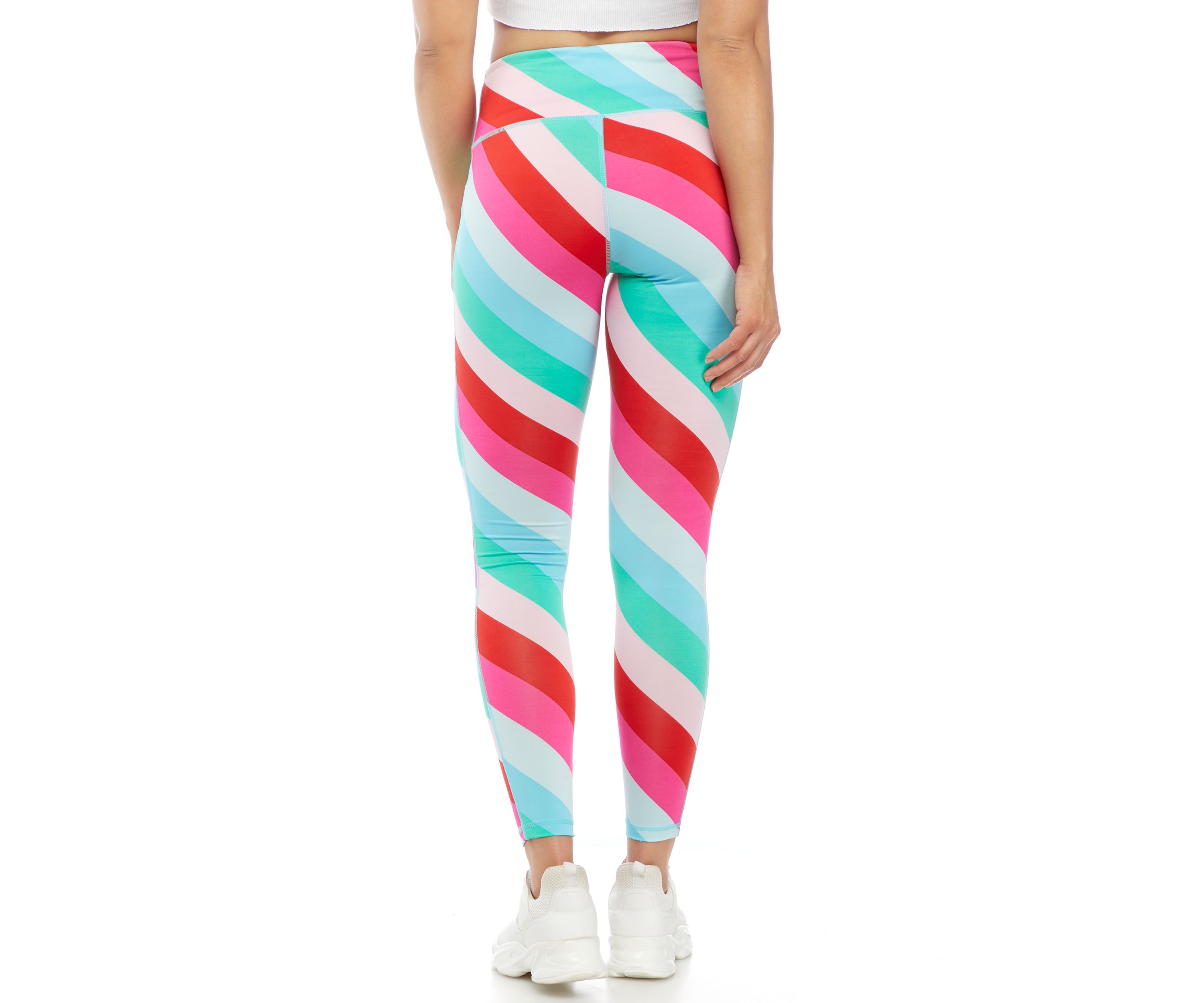 Womens Striped Leggings
