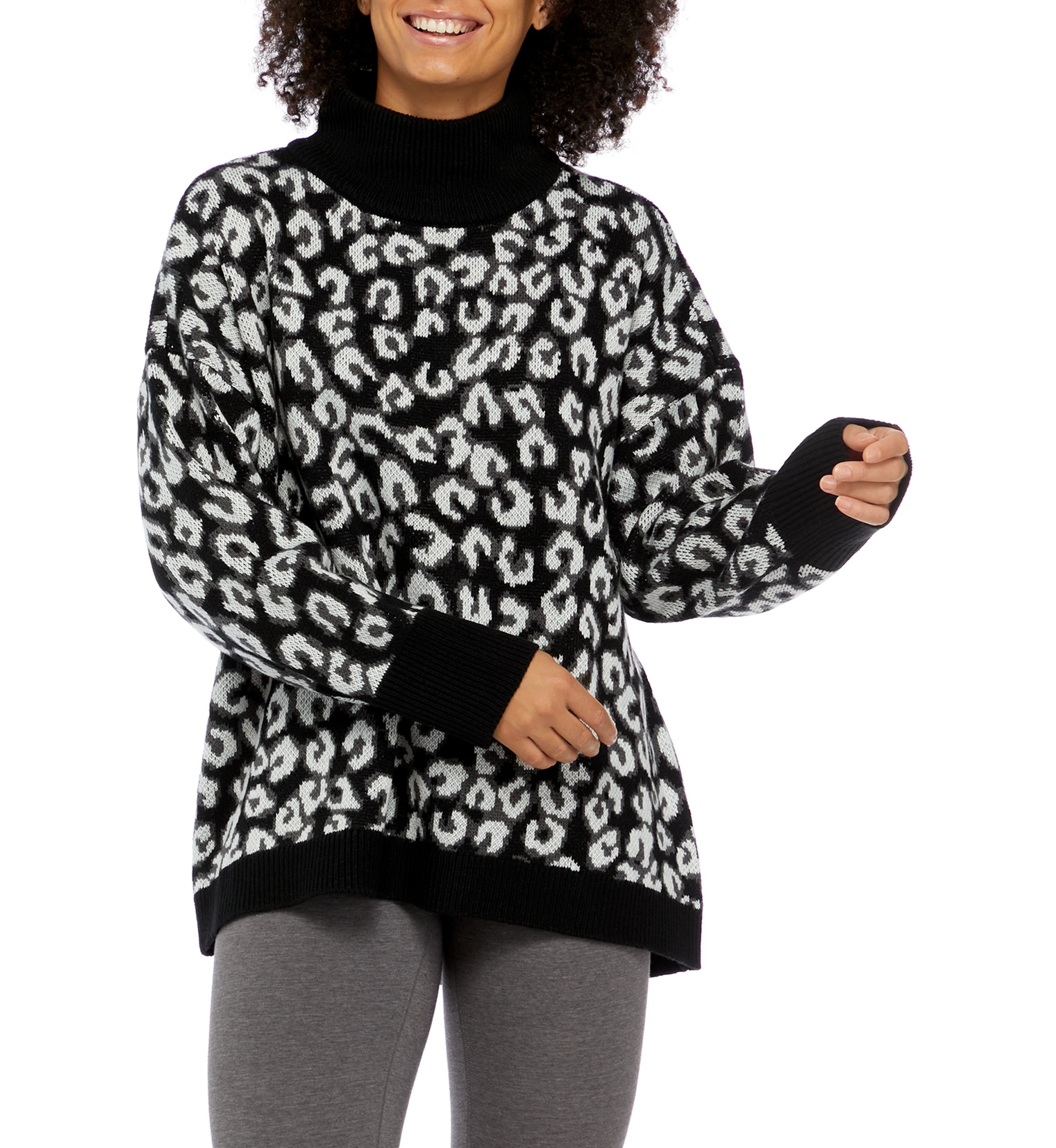 Printed Tunic Sweater