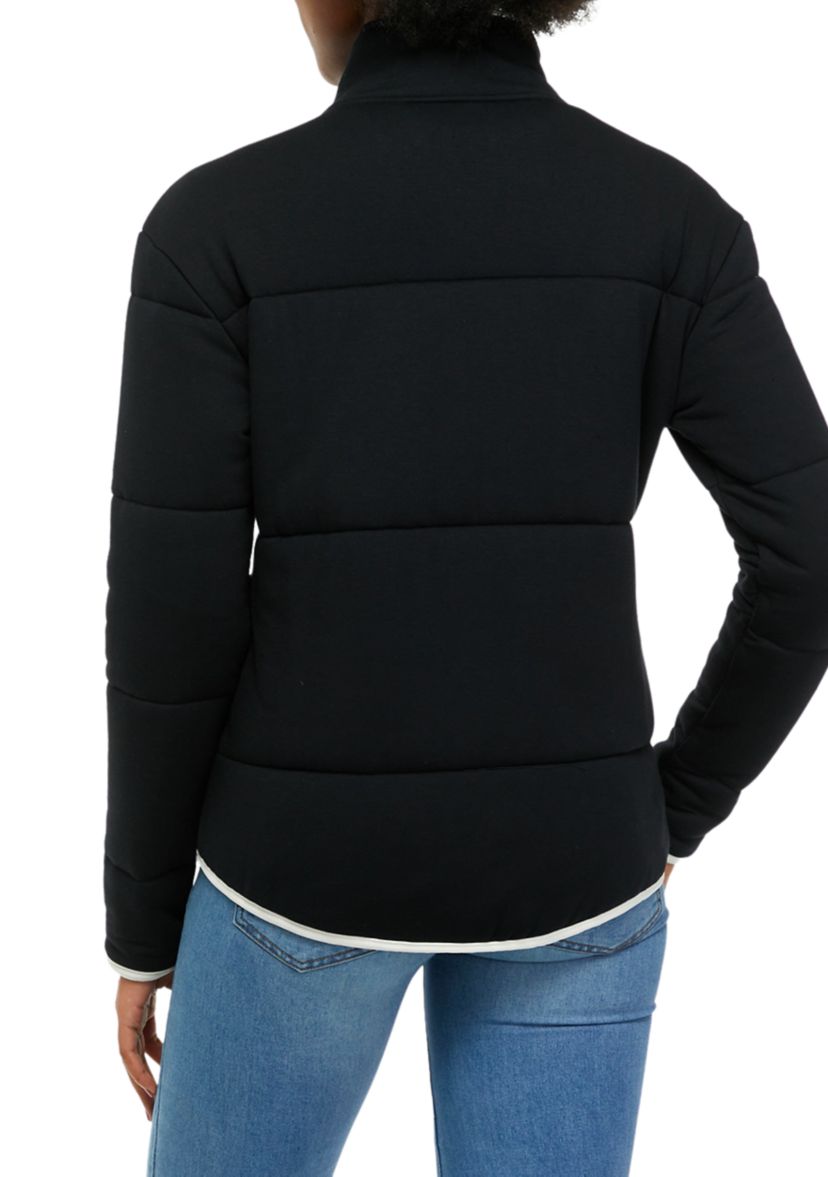 Womens Color Block Puffer Jacket 