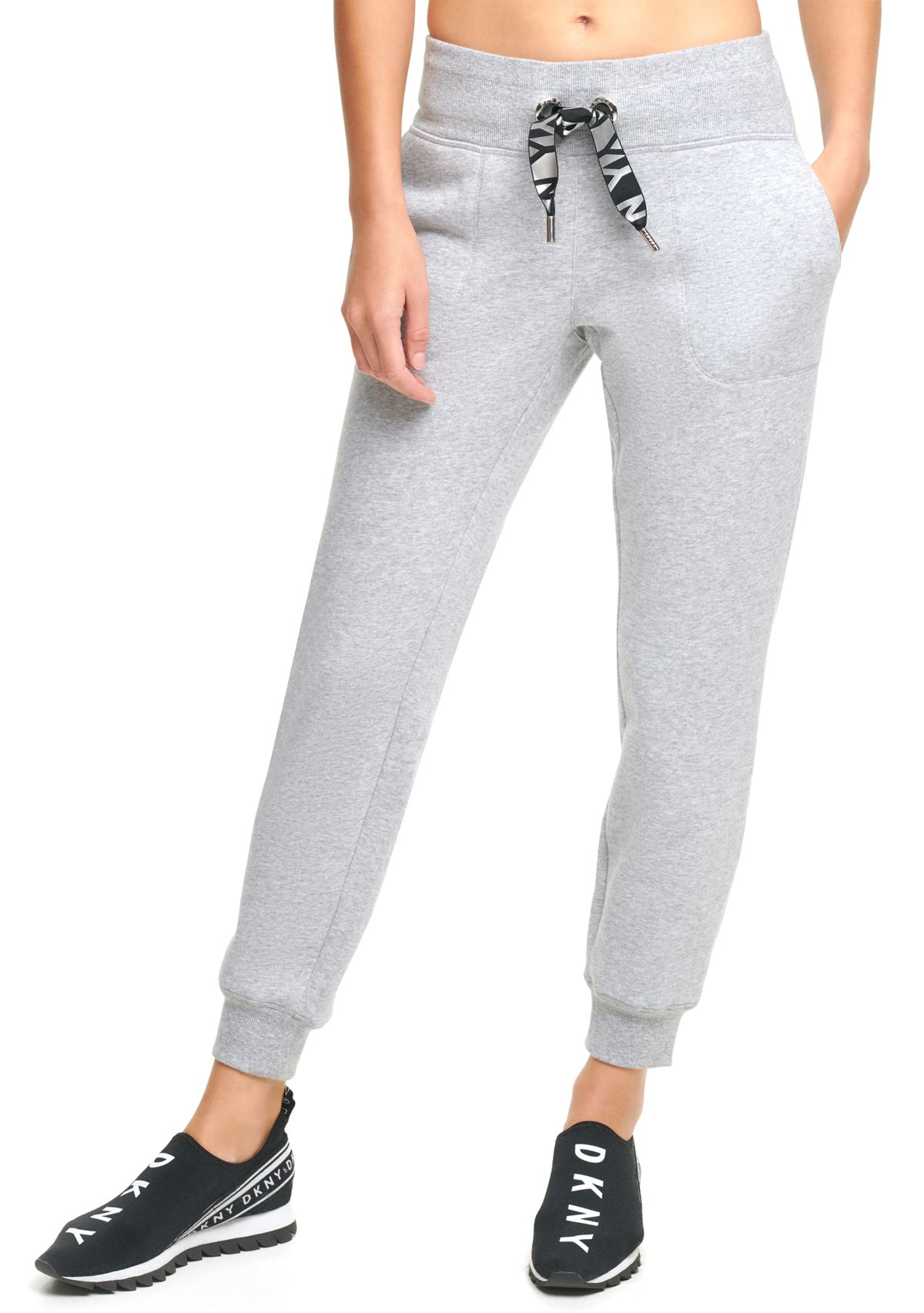 Metallic Two-Tone Drawcord Joggers