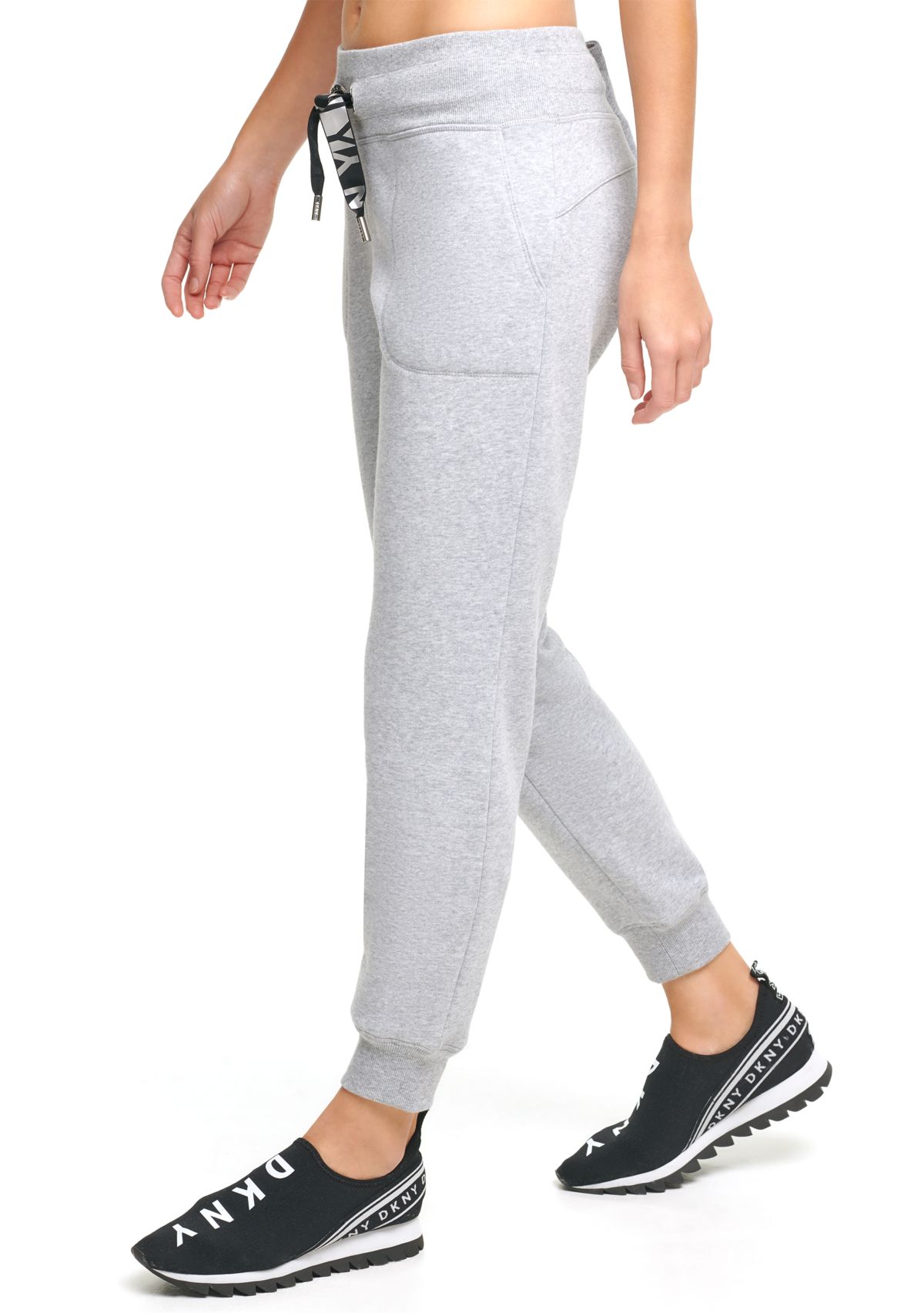 Metallic Two-Tone Drawcord Joggers