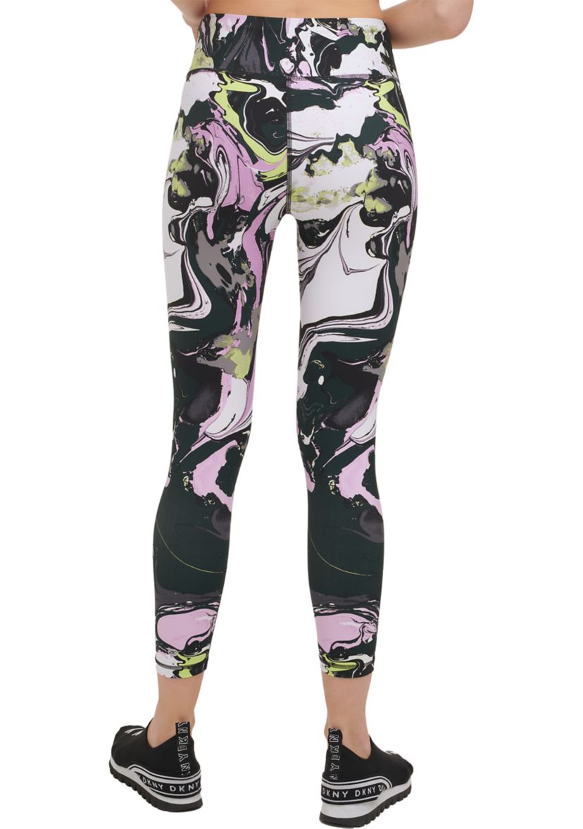 Sport Marble Print High Waist Leggings