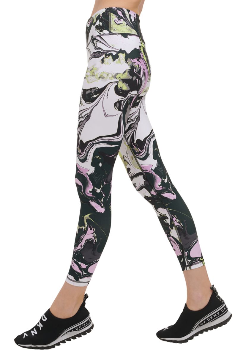 Sport Marble Print High Waist Leggings