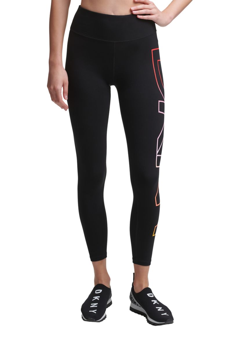 Exploded Ombré Logo High Waist Leggings