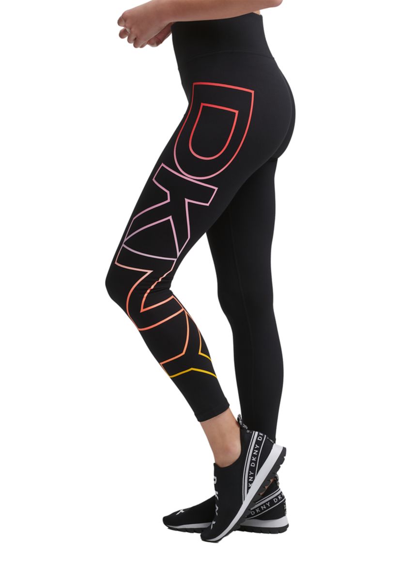 Exploded Ombré Logo High Waist Leggings