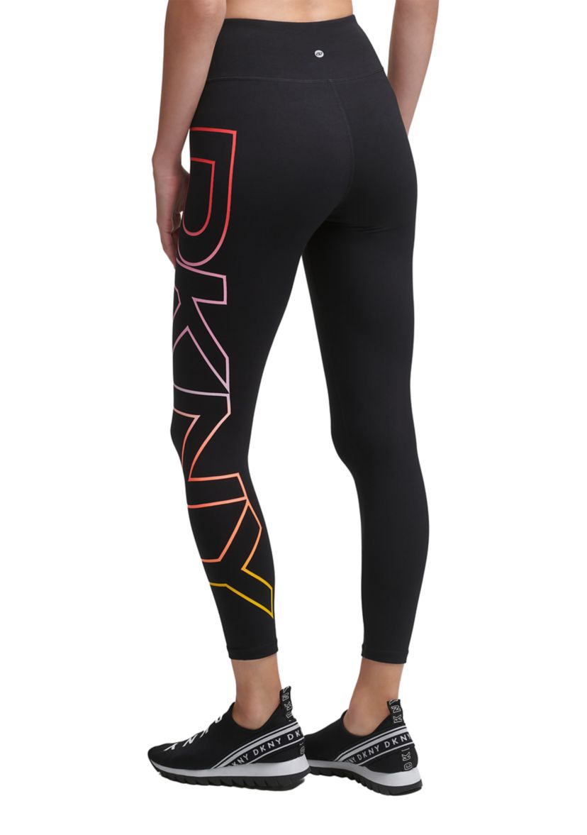 Exploded Ombré Logo High Waist Leggings