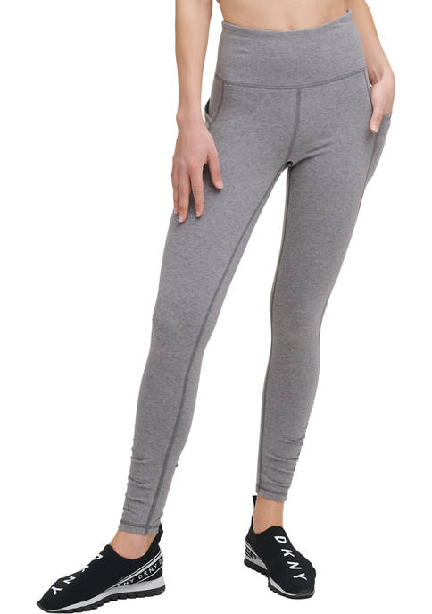DKNY Sport High Waist Leggings with Ruched Detail