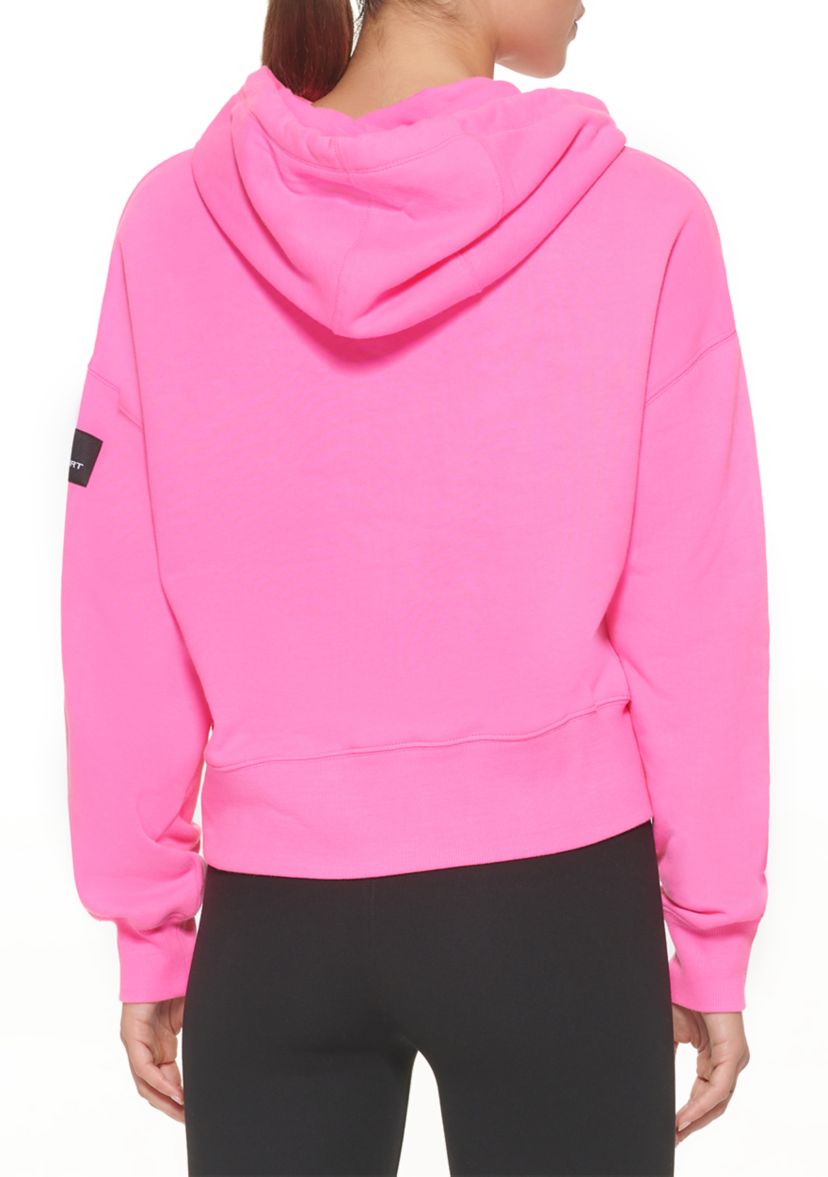 Womens Long Sleeve Front Cutout Hoodie