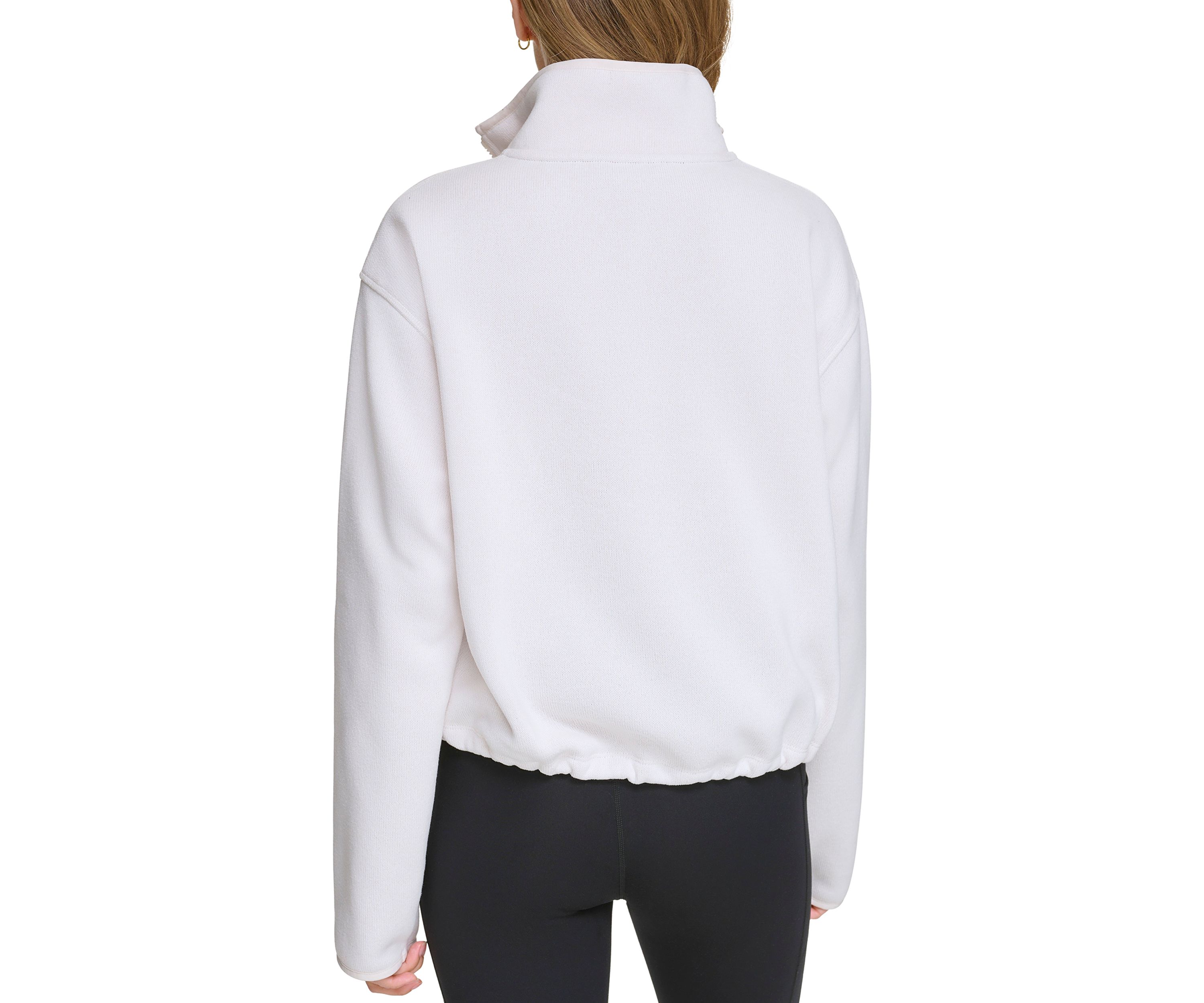 Womens Half Zip Fleece Pullover Sweater