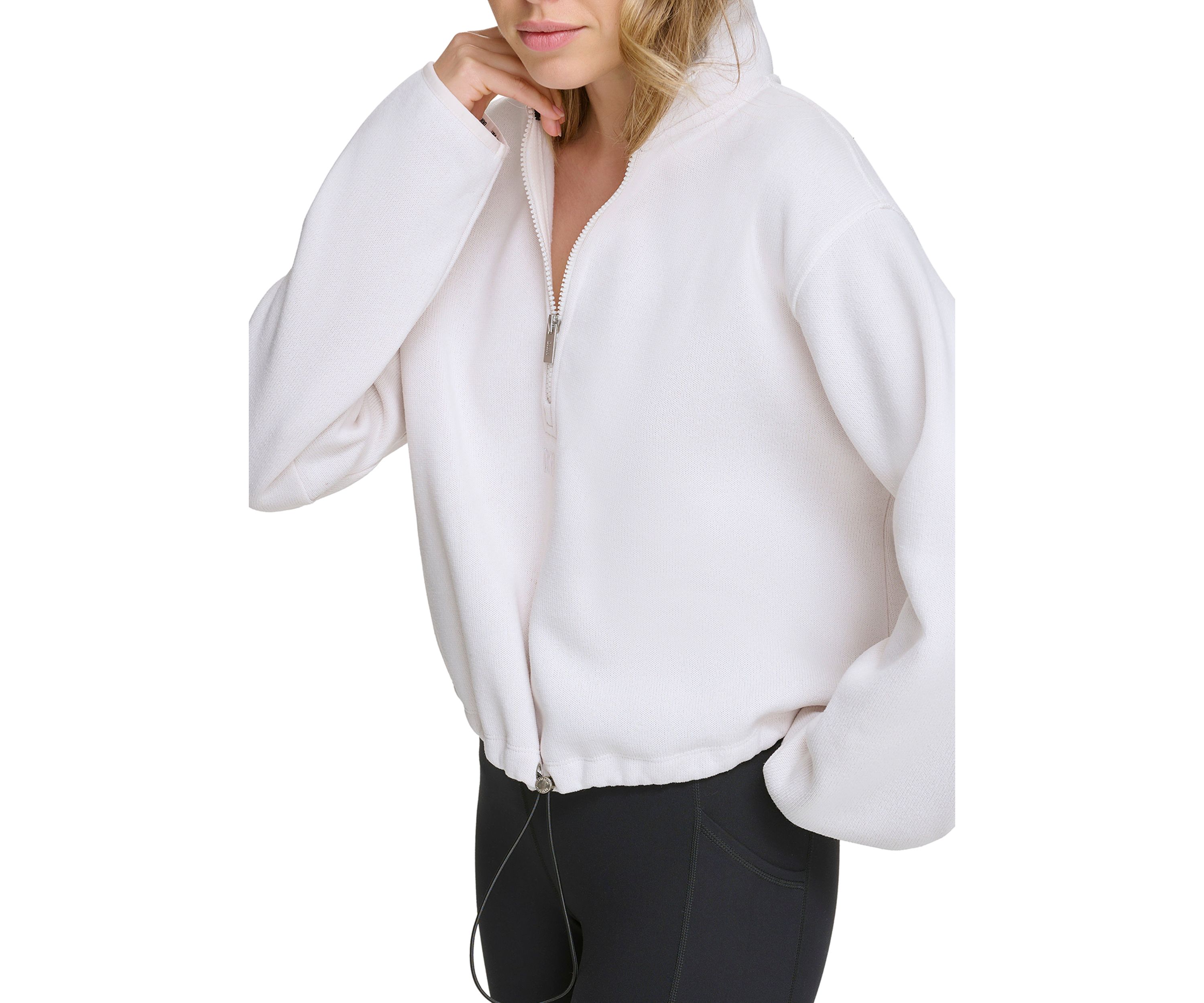 Womens Half Zip Fleece Pullover Sweater