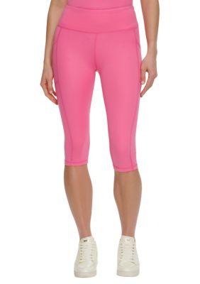 DKNY COLORBLOCK HIGH WAIST PEDAL PUSHER - Leggings - sunny lime