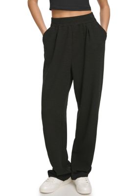 Dkny Sport Women's Tech Slub Relaxed Trousers With Pockets