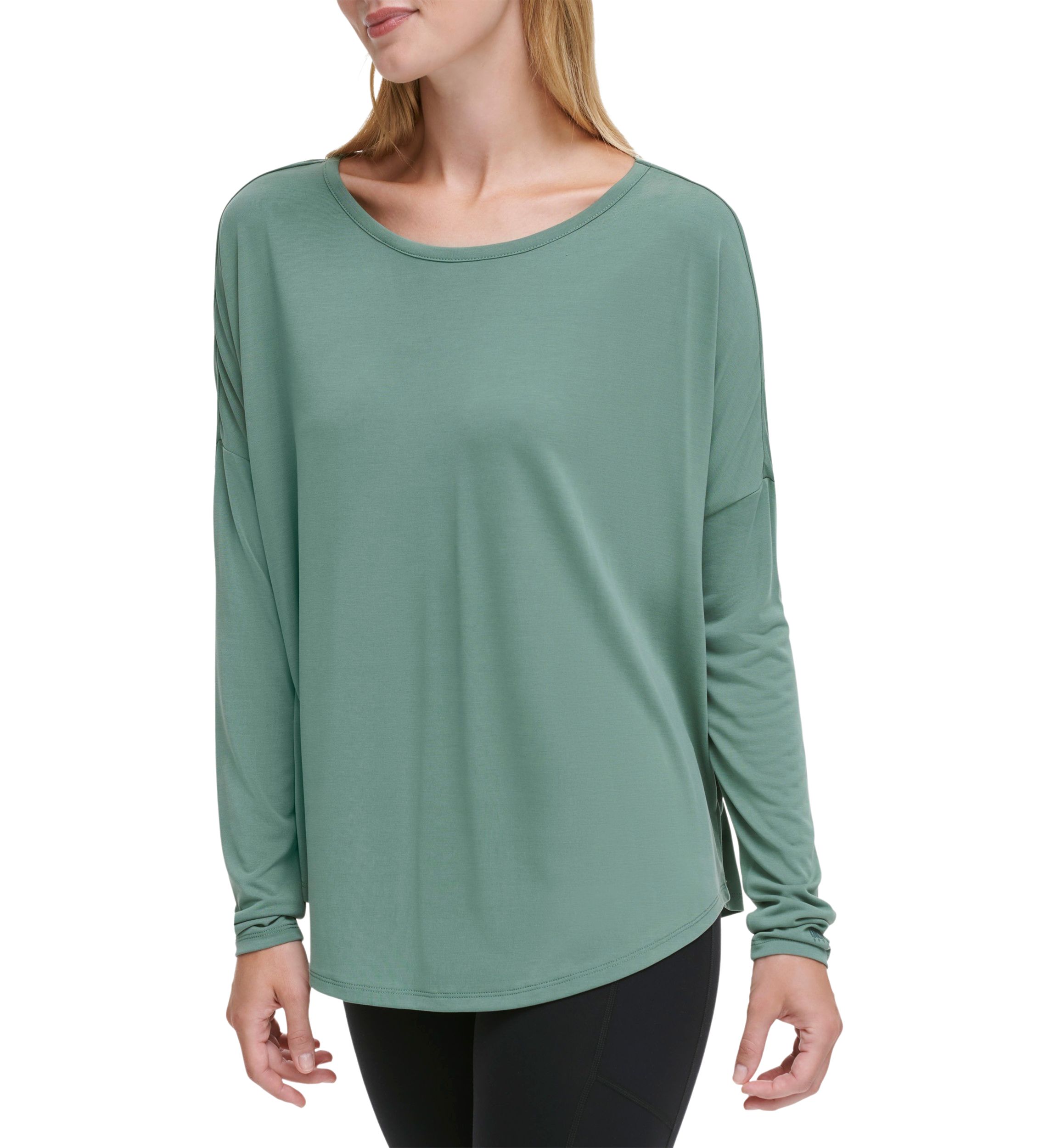 Oversized Long Sleeve Top with Open Back