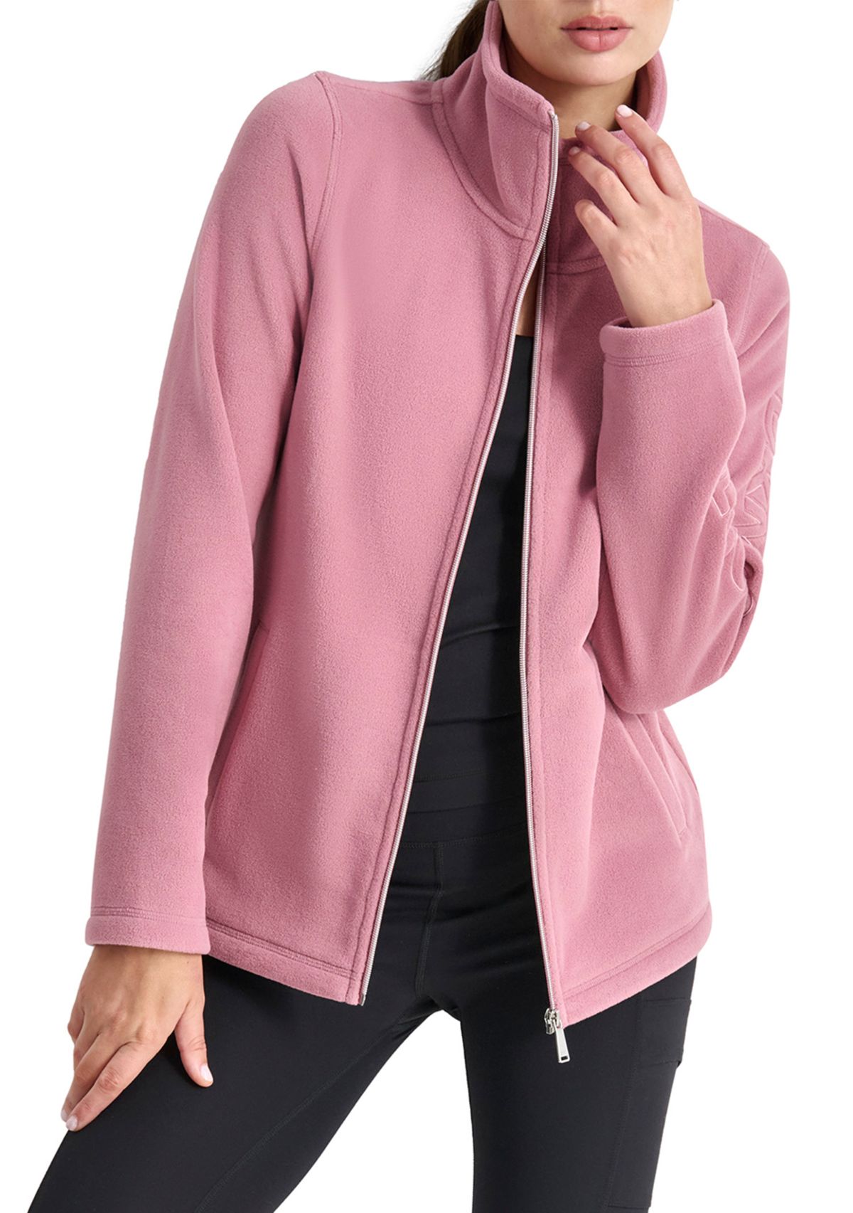 Tech Fleece Full Zip Jacket with Tonal Outline Embroidered Logo