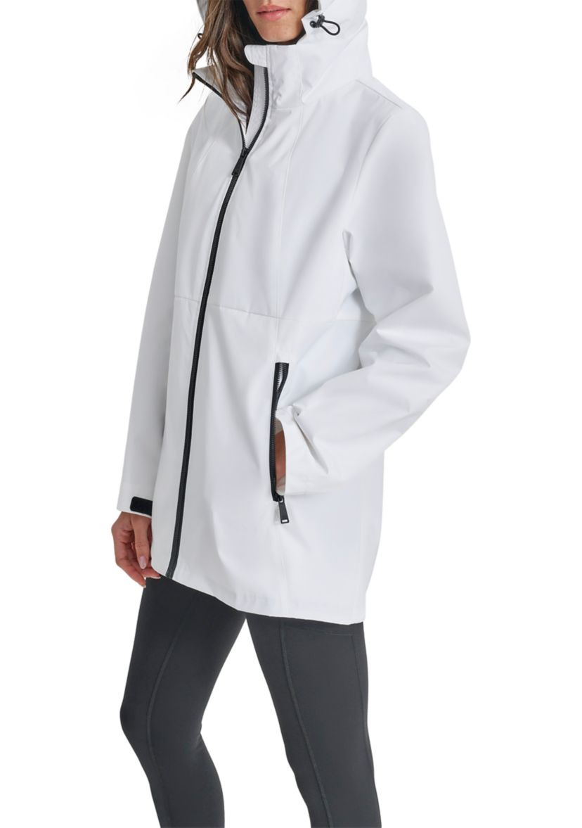 Womens Hooded Full Zip Spectator Jacket with Velcro® Cuff Detail