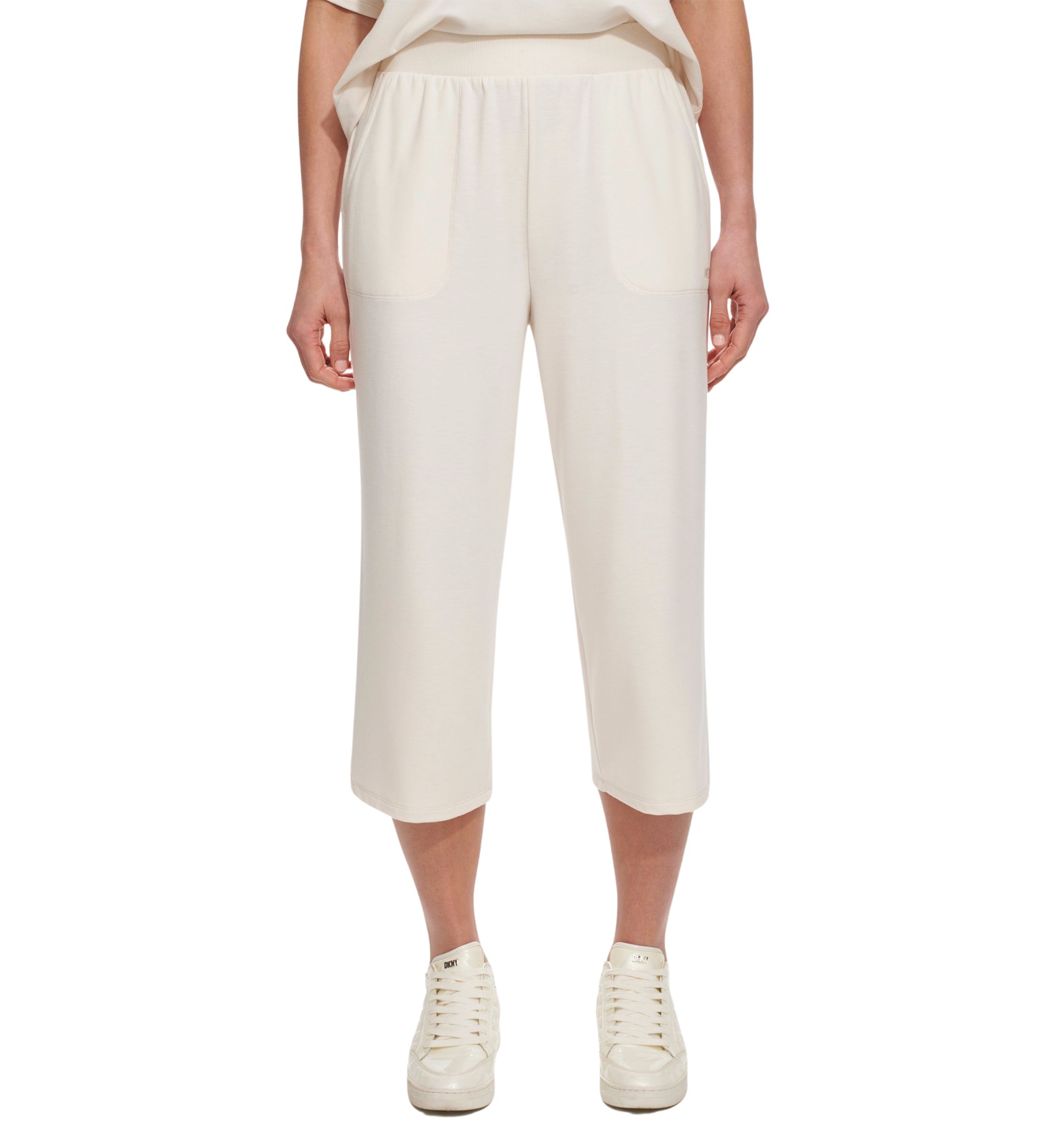 Cropped Wide Leg Pants with Pockets 